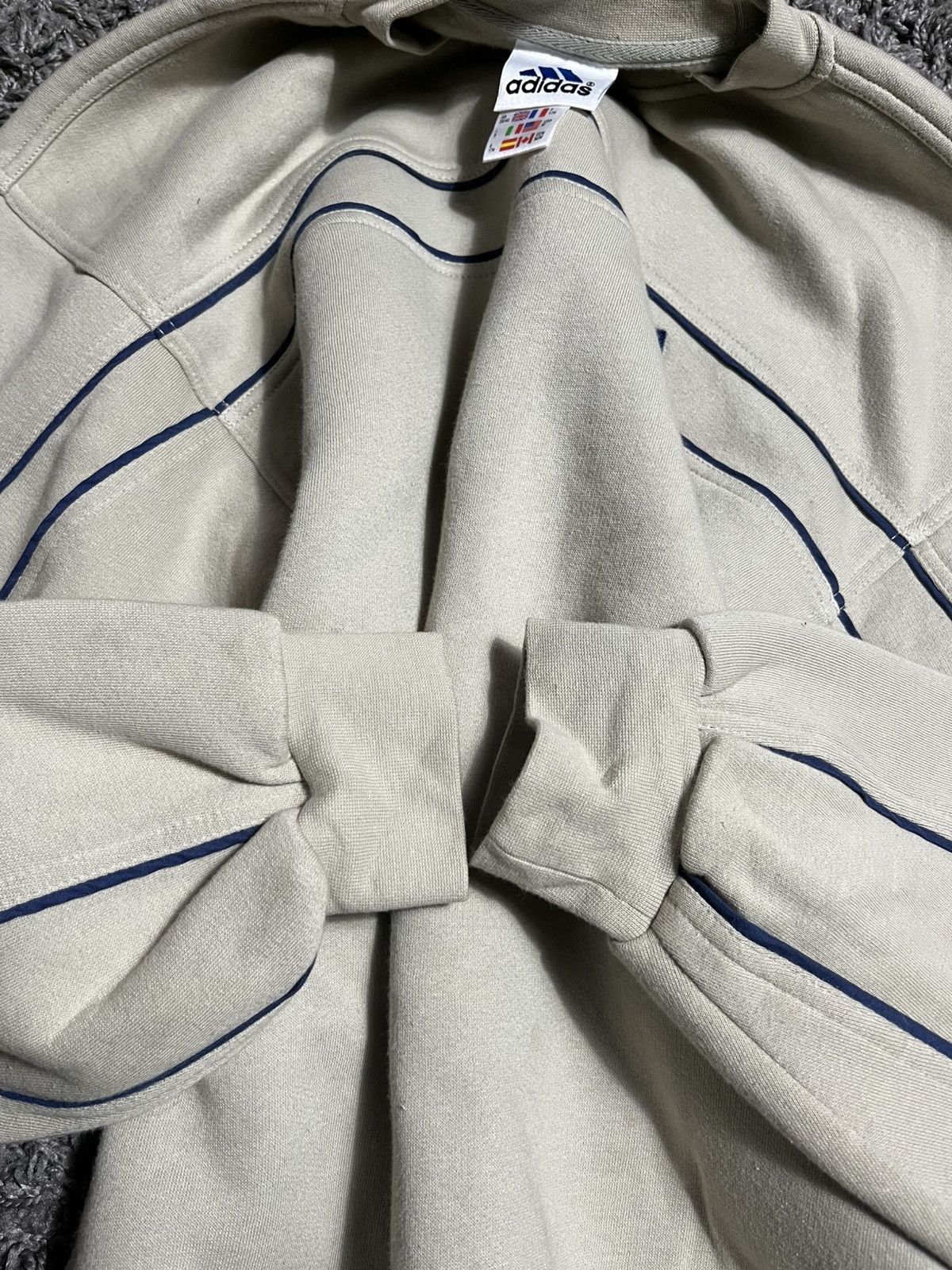 Adidas ADIDAS VINTAGE Y2K BEIGE COTTON SWEATSHIRT Size US M / EU 48-50 / 2 - 6 Thumbnail