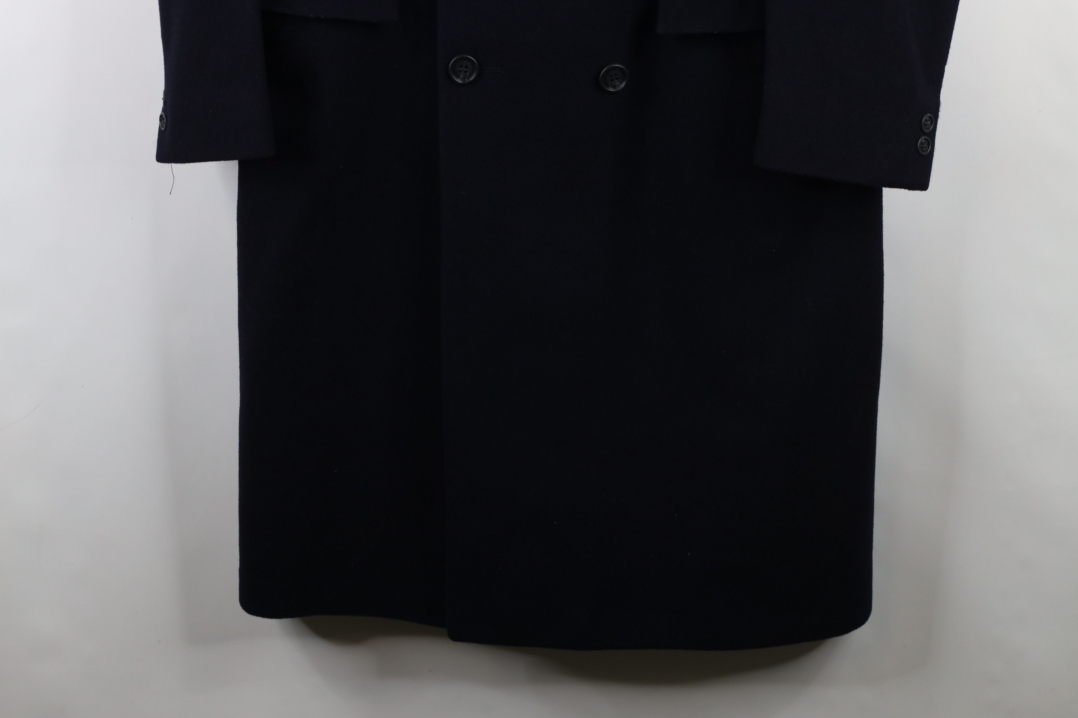 Pierre Cardin × Vintage Vintage 70s Pierre Cardin Wool Trench Coat Overcoat Navy USA Size US XL / EU 56 / 4 - 4 Thumbnail