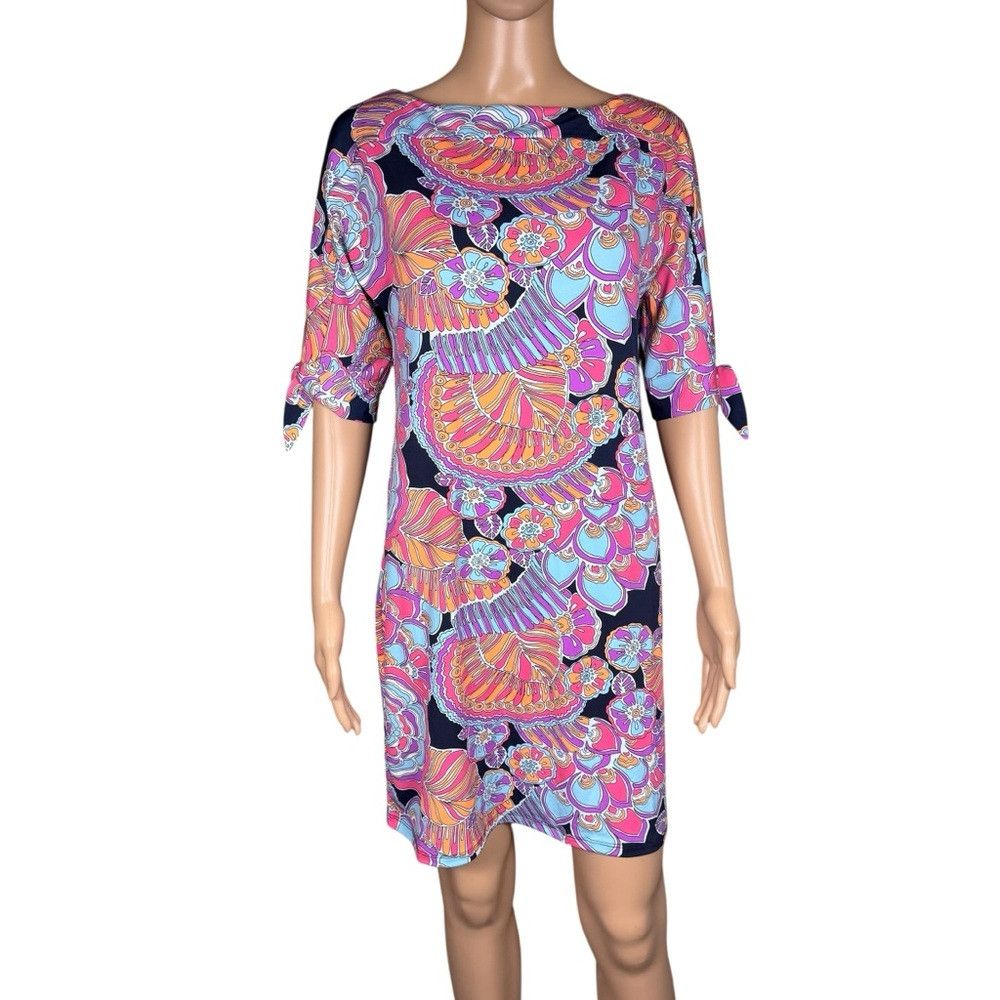 Trina Turk NWT New $178 Trina Turk Vinet Tie Sleeve Mini Dress Size S Size S / US 4 / IT 40 - 2 Thumbnail