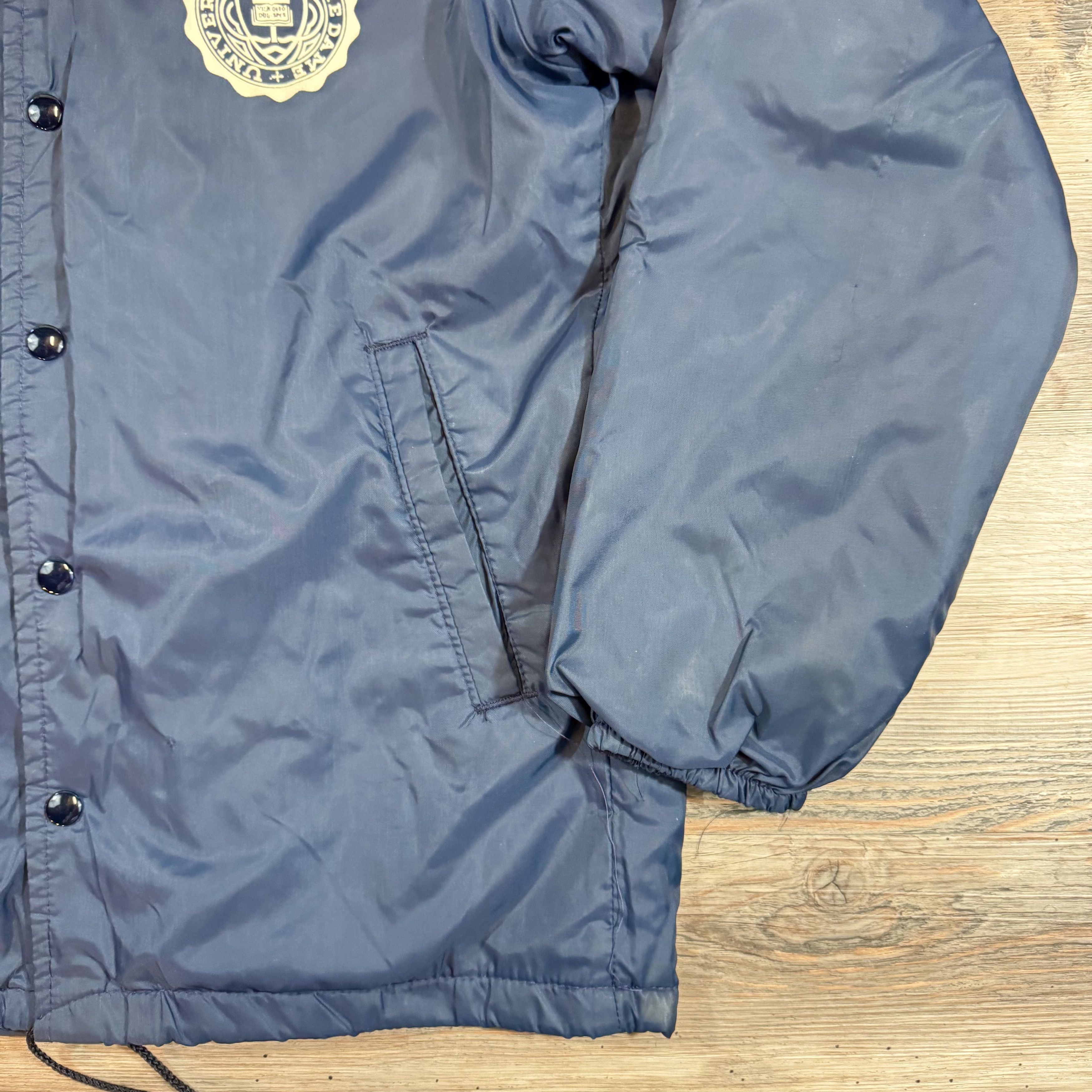 Champion × NCAA × Vintage Rare 60s VTG NOTRE DAME Champion Running Man Coaches Jacket Size US S / EU 44-46 / 1 - 4 Thumbnail