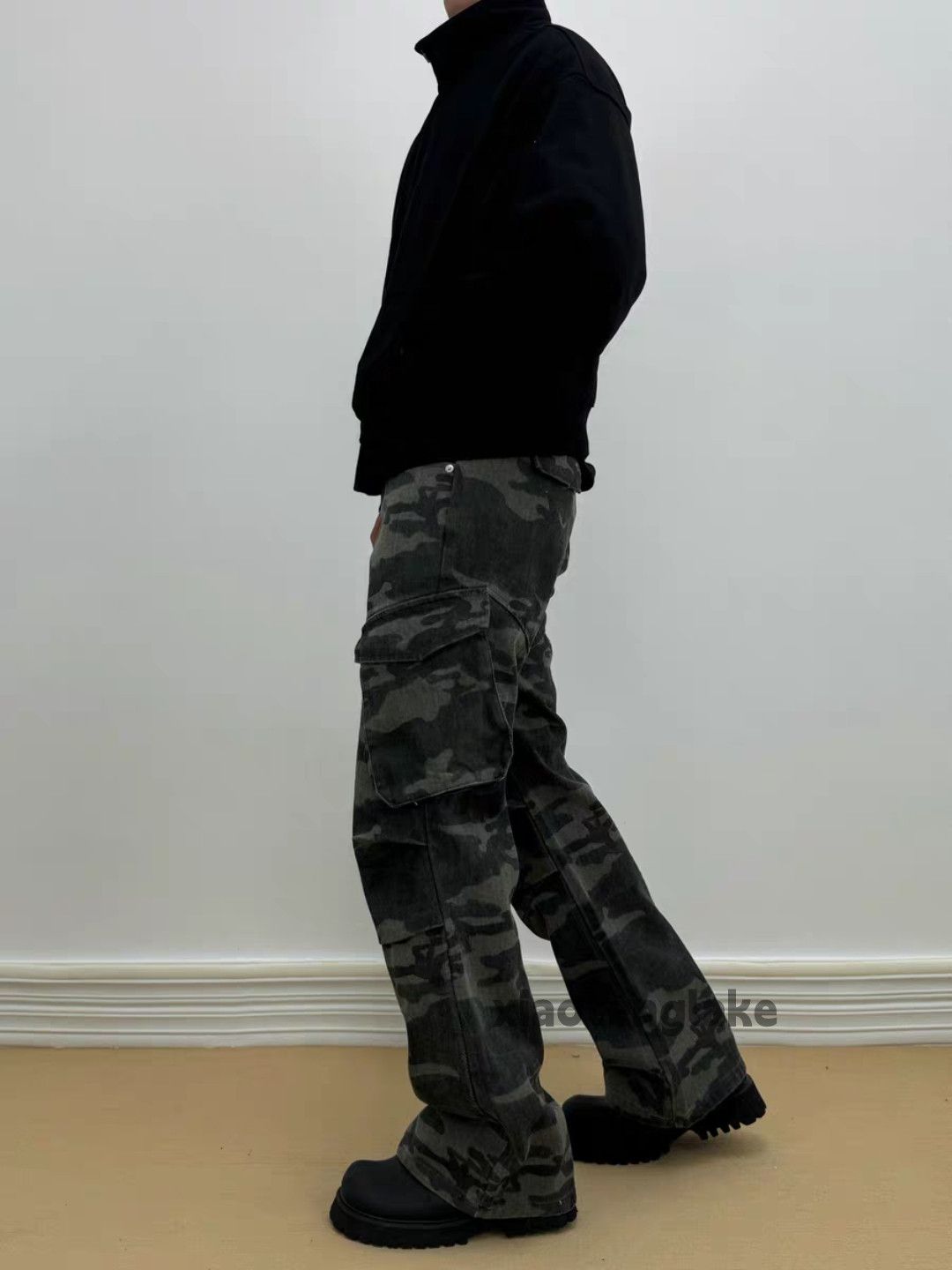 Designer × Japanese Brand × Vintage unisex outdoor skate hiphop pleated military cargo pants Size US 28 / EU 44 - 2 Thumbnail