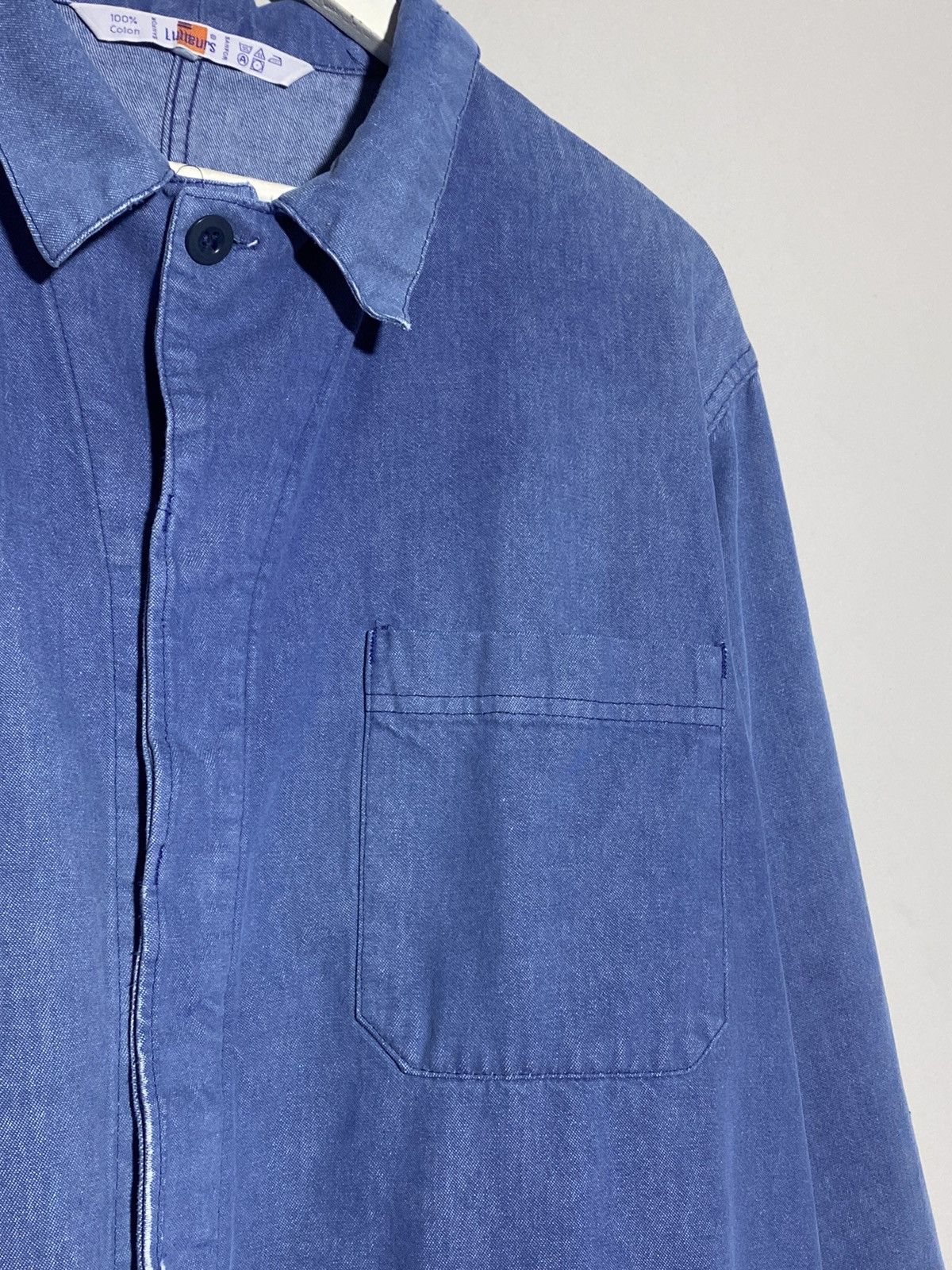 Vintage Vintage 90s workwear distressed denim jacket Size US XL / EU 56 / 4 - 9 Thumbnail