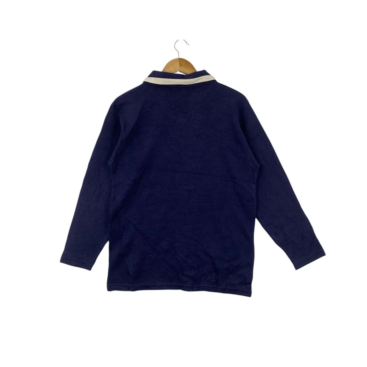 Reebok Vintage REEBOK SPORTSWEAR Natural Pure Indigo Rugby Tee Size US L / EU 52-54 / 3 - 6 Thumbnail