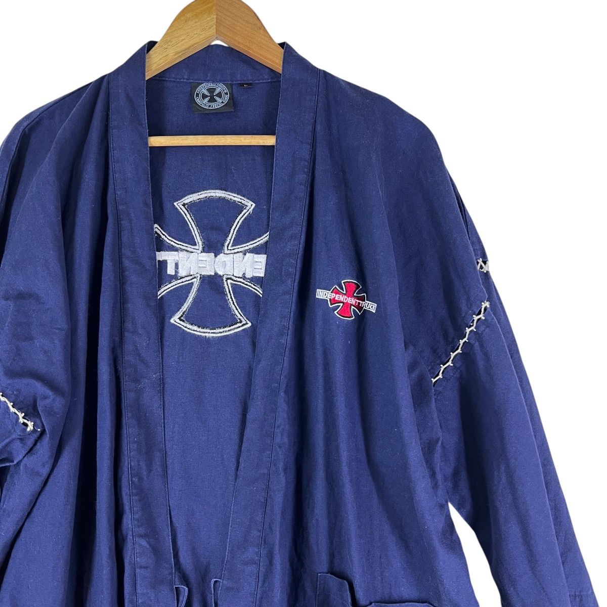 Independent Trading Co. × Independent Truck Co. 💥 INDEPENDENT TRUCK INDIGO KIMONO Size US L / EU 52-54 / 3 - 3 Thumbnail