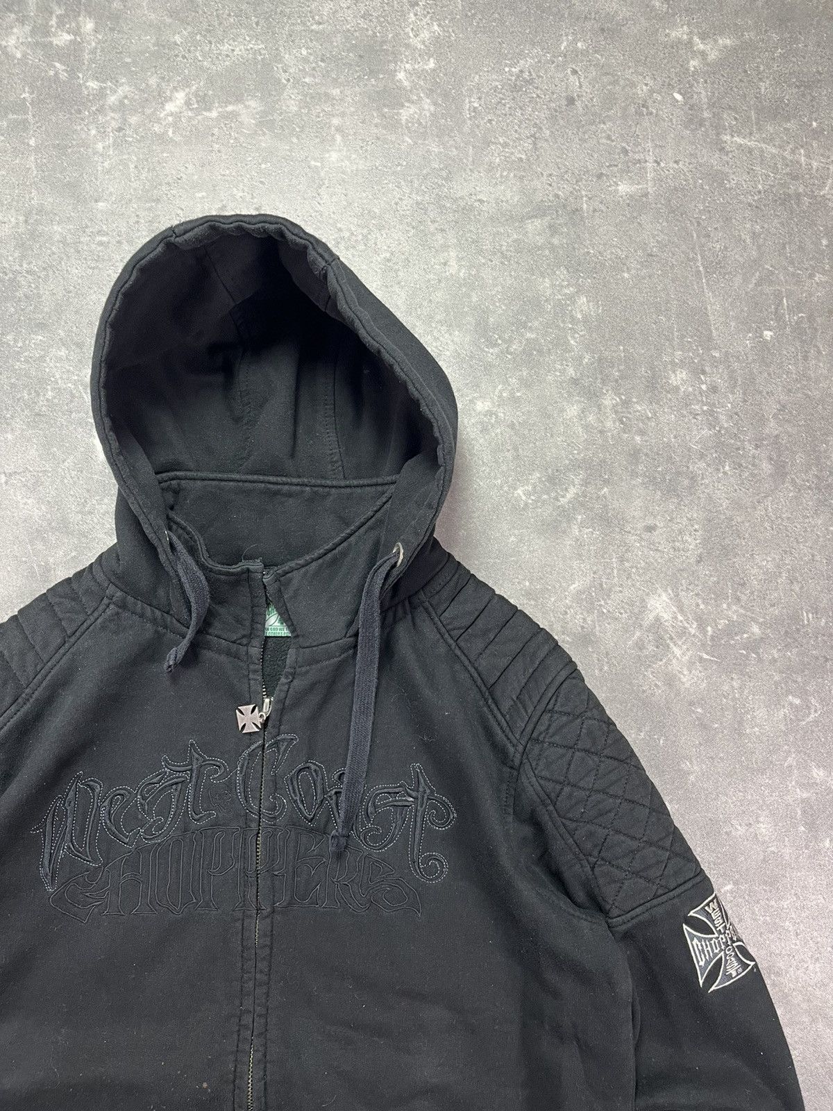 West Coast Choppers 00s West Coast Choppers Spellout Big Logo Hoodie XXL Rare Size US XXL / EU 58 / 5 - 5 Thumbnail