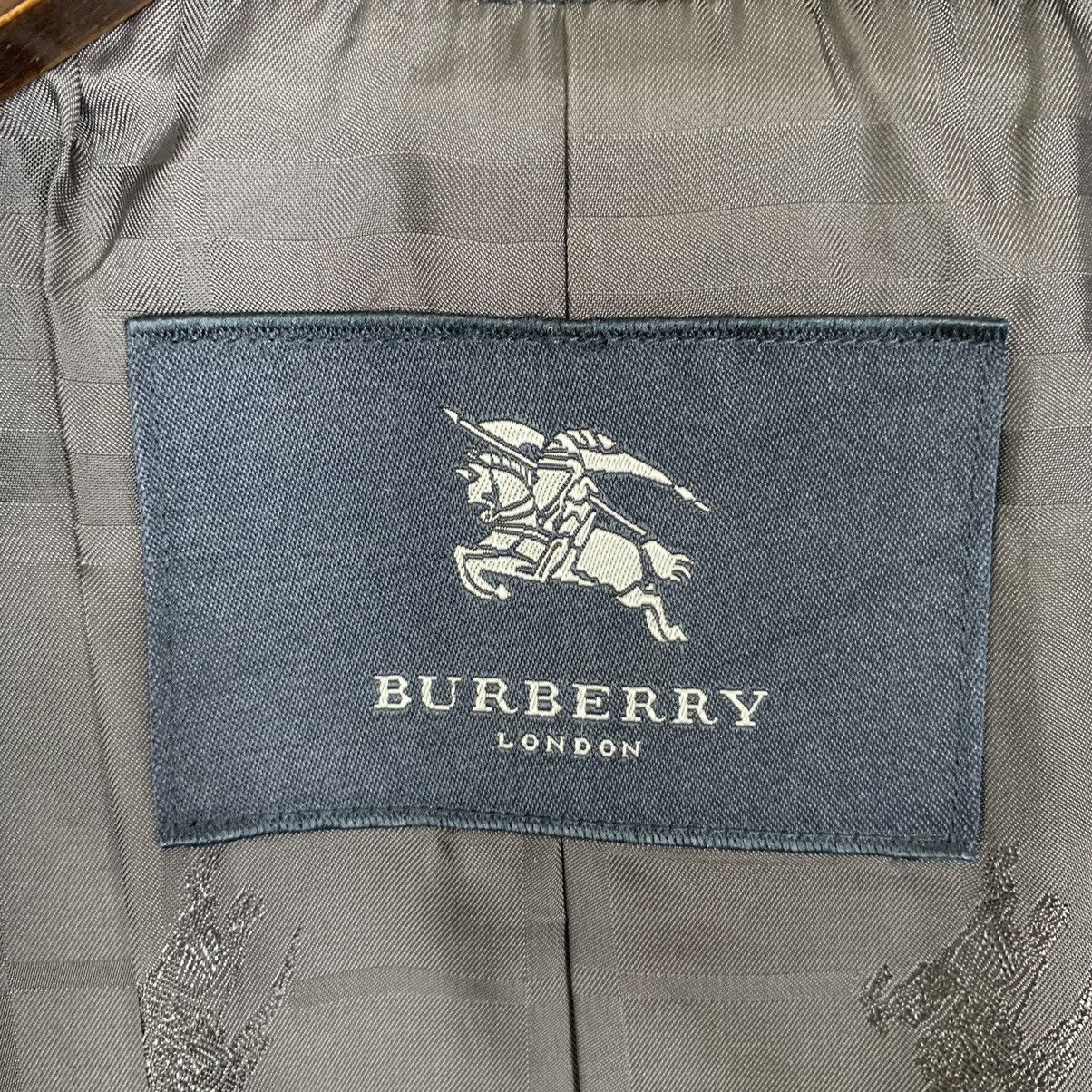 Burberry × Vintage Luxury Brand Burberry London Checkerboard Wool Long Jacket Size S / US 4 / IT 40 - 15 Thumbnail