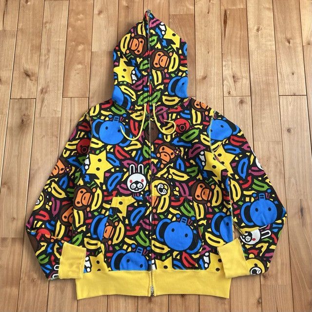 Bape BAPE Animal Safari Banana Milo Full Zip Hoodie NIGO APE Size US M / EU 48-50 / 2 - 1 Thumbnail