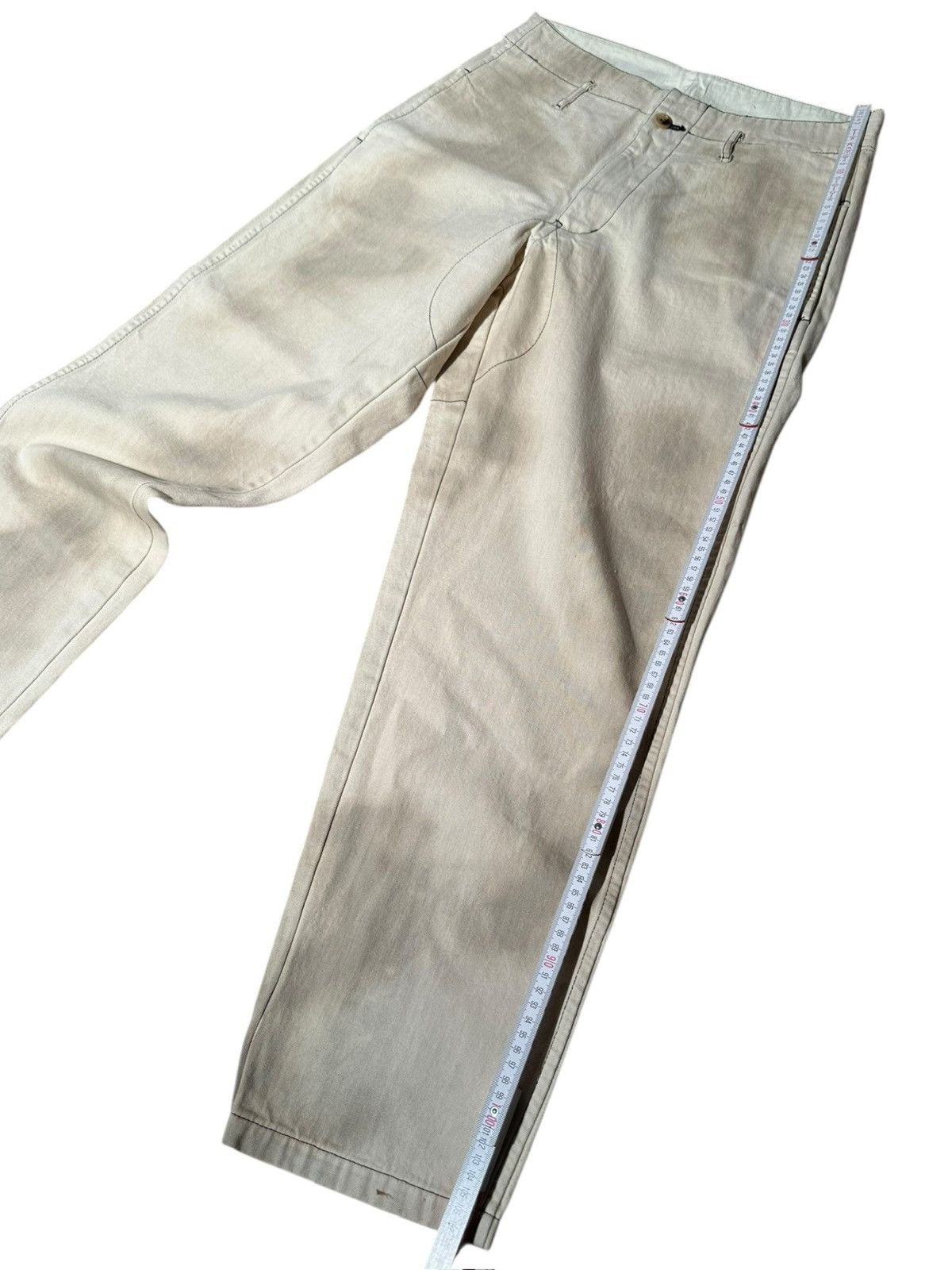 Comme des Garcons Homme Plus Comme des Garçons Homme Plus FW2003 Bleached Effect Trousers Size US 33 - 12 Thumbnail