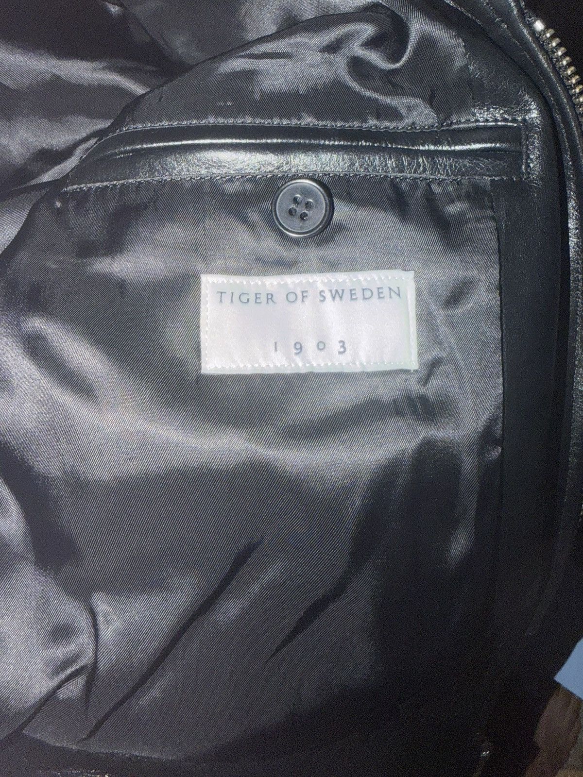 Tiger of Sweden Tiger Of Sweden leather studed leather jacket Size US S / EU 44-46 / 1 - 8 Thumbnail