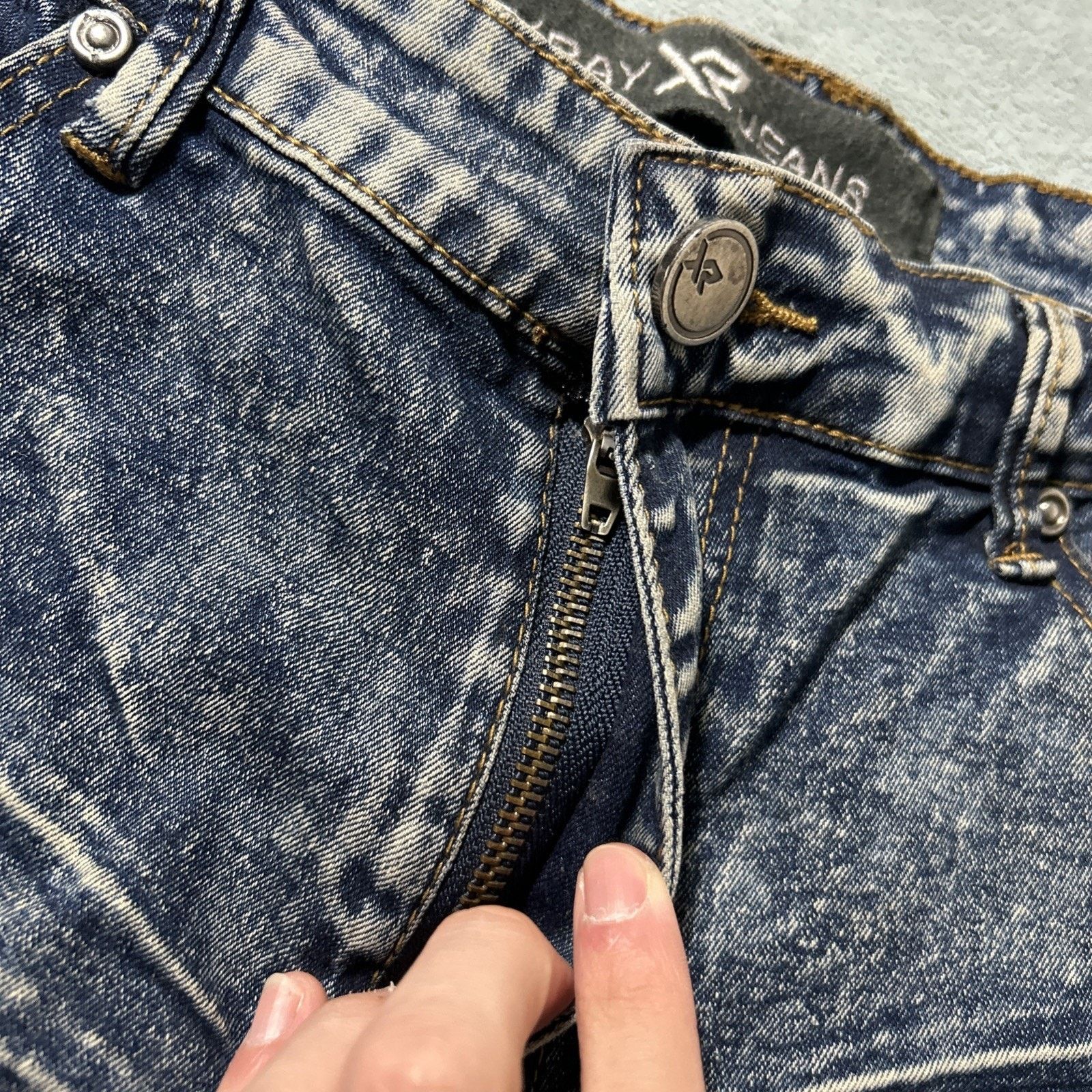 Xray Footwear Grunge Rips Acid Wash Straight Leg Jeans 34x30 Hamilton Size 34" / US 12 / IT 48 - 9 Thumbnail