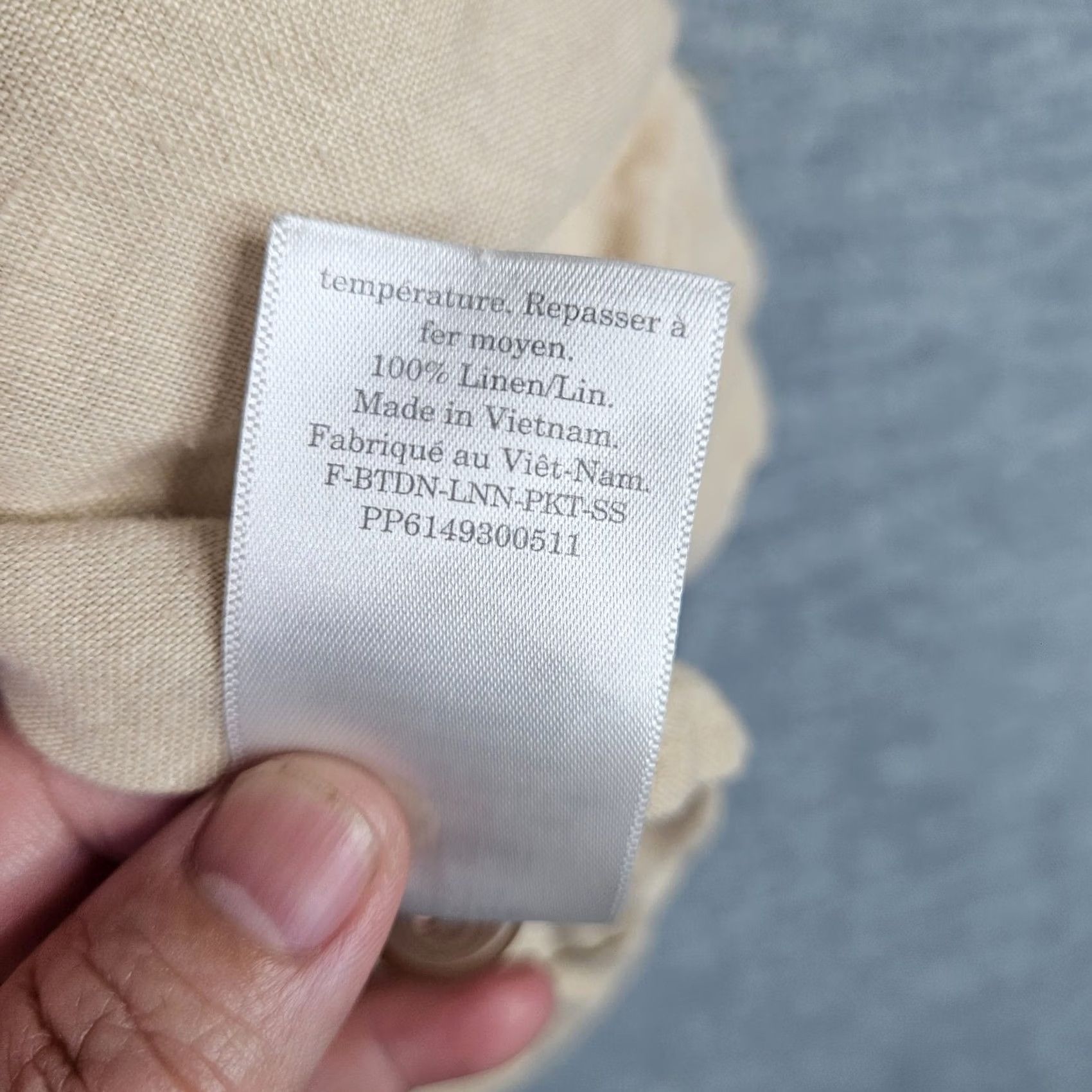 Everlane Everlane Linen Button Shirt Beige Short Sleeve XS Women Casual Shirt Size XS / US 0-2 / IT 36-38 - 7 Thumbnail