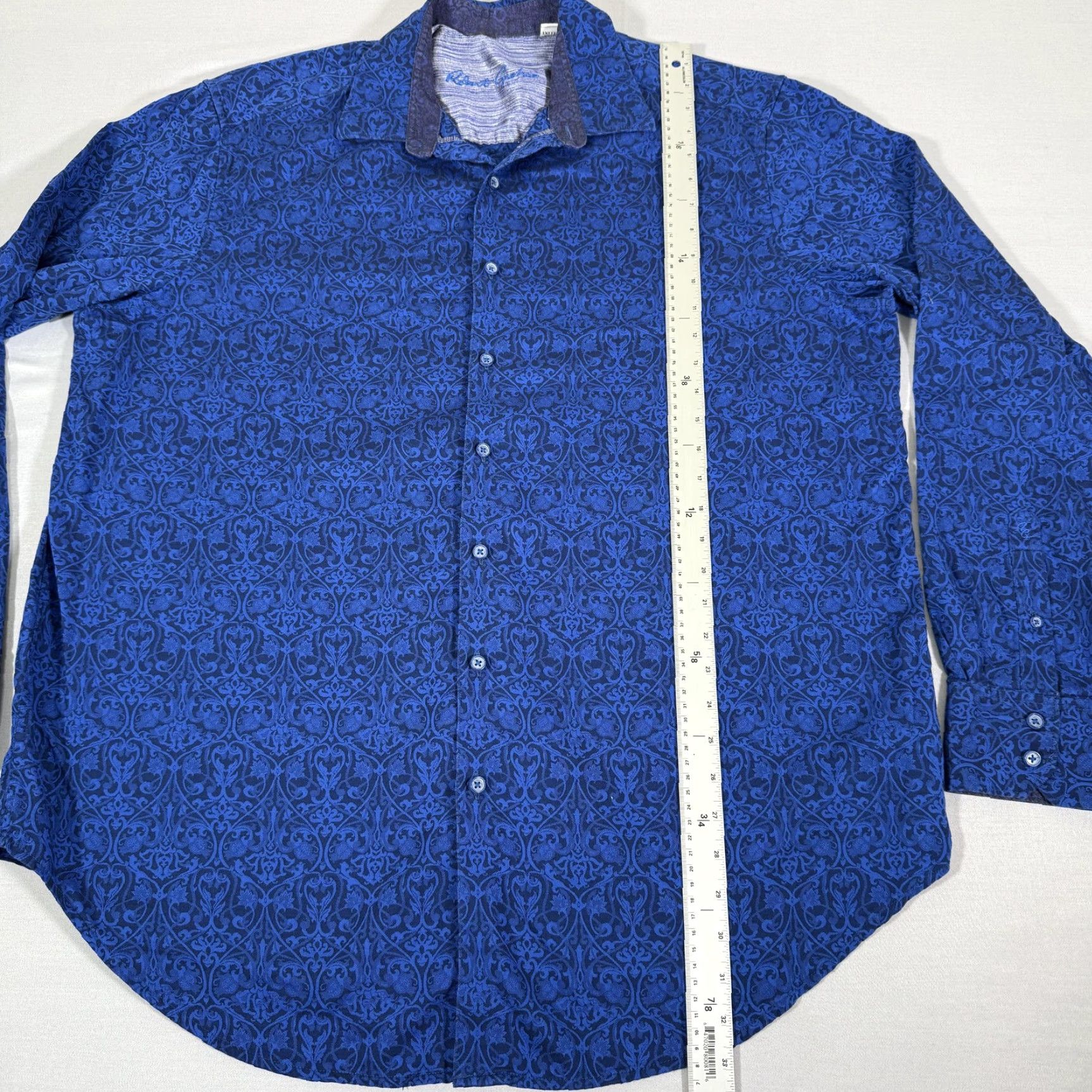 Robert Graham VINTAGE Robert Graham Shirt Mens XL Long Sleeve Button Up Blue Paisley Floral Designer 90s Size US XL / EU 56 / 4 - 6 Thumbnail