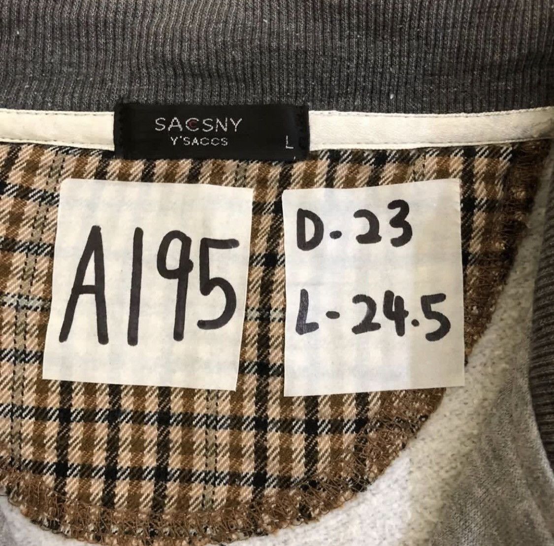 Yohji Yamamoto A195. SACSNY Y’SACCS BY YOHJI SWEATSHIRTS Size US L / EU 52-54 / 3 - 4 Thumbnail