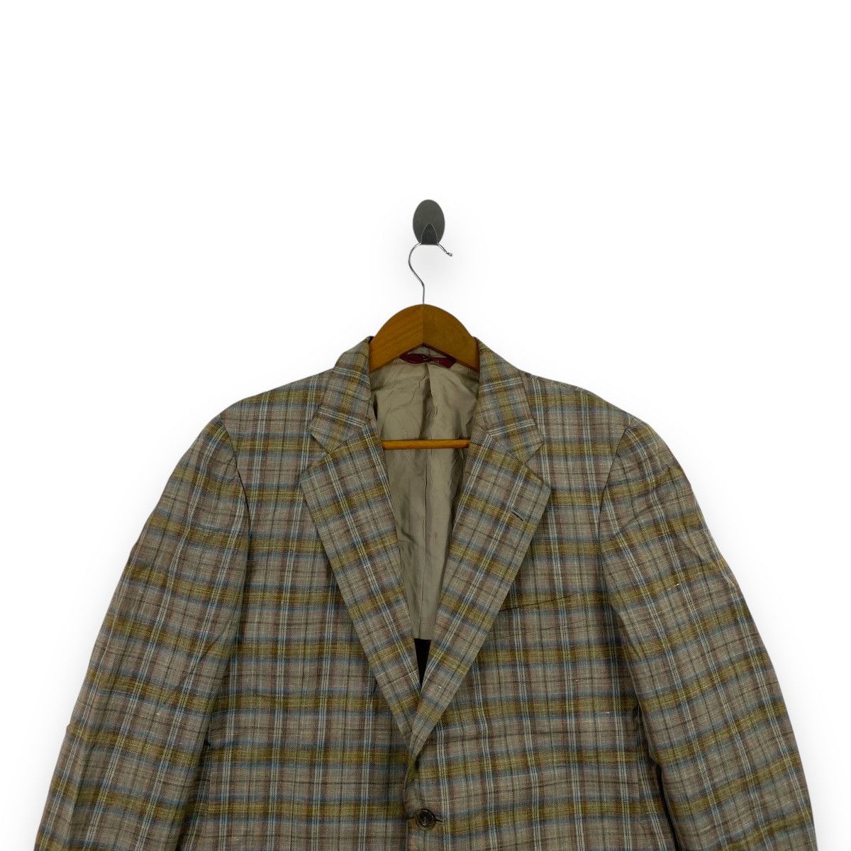 Chaps Ralph Lauren Vintage CHAPS RALPH LAUREN Plaid Blazer Coat Classic Checked Size 34R - 2 Thumbnail