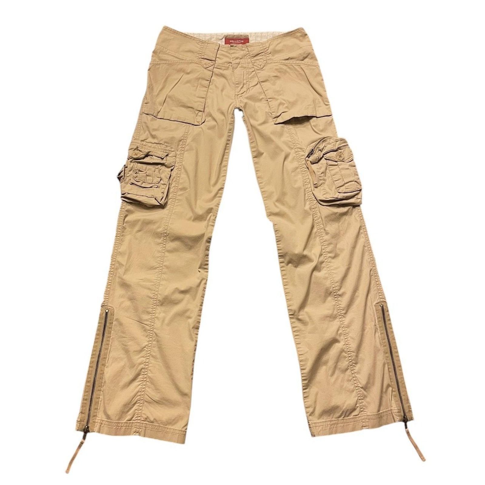 Hollister VTG Y2K Hollister lowrise grunge utility cargo pants Size 0 Size 25" / US 0 / IT 36 - 1 Thumbnail