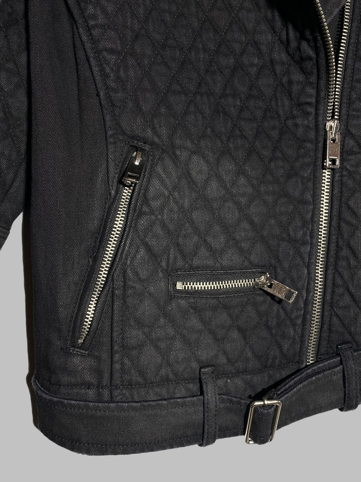 Diesel Vintage Diesel Y2k Quilted Distressed Style Biker Jacket Size S / US 4 / IT 40 - 6 Thumbnail