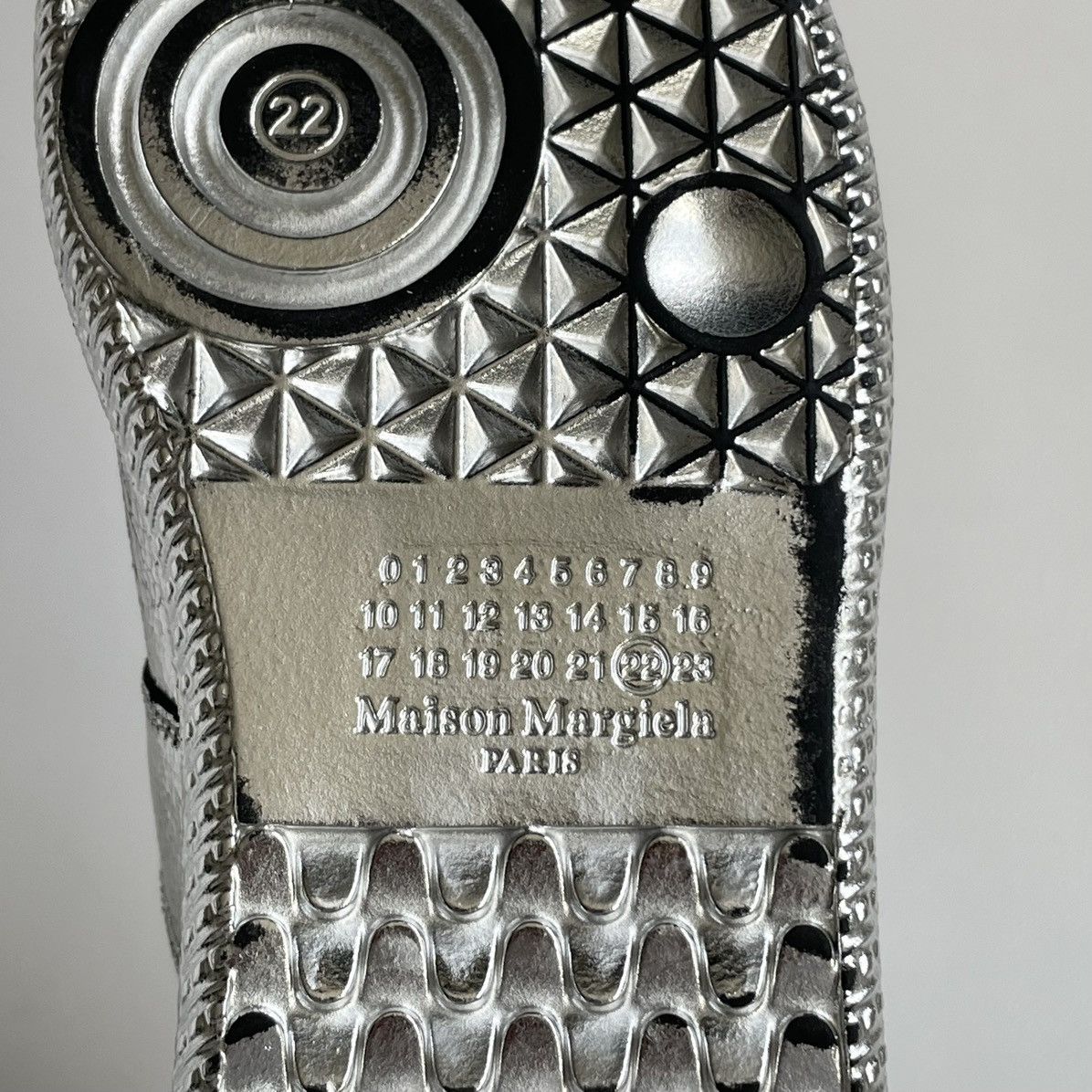 Maison Margiela ‘Cracked Mirror’ Leather GAT Sneakers Size US 7 / IT 37 - 16 Thumbnail