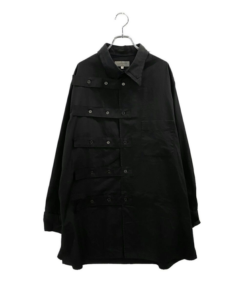 Yohji Yamamoto Yohji Yamamoto POUR HOMME 22ss cotton/strap shirt Size US M / EU 48-50 / 2 - 1 Thumbnail