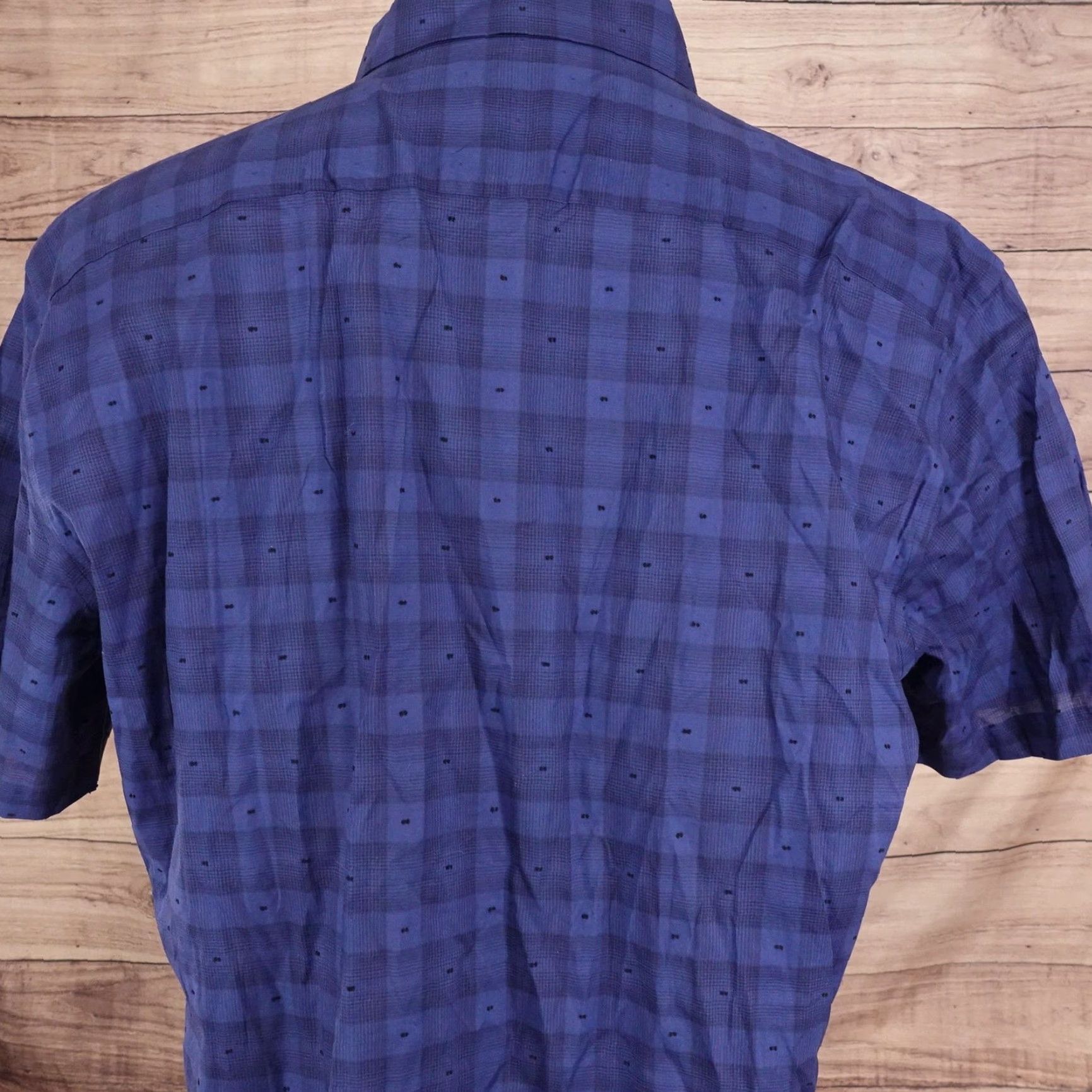 Vintage VINTAGE Zachary Prell Shirt Mens XL Blue Short Sleeve Button Front Cotton Plaid Casual Size US XL / EU 56 / 4 - 5 Thumbnail