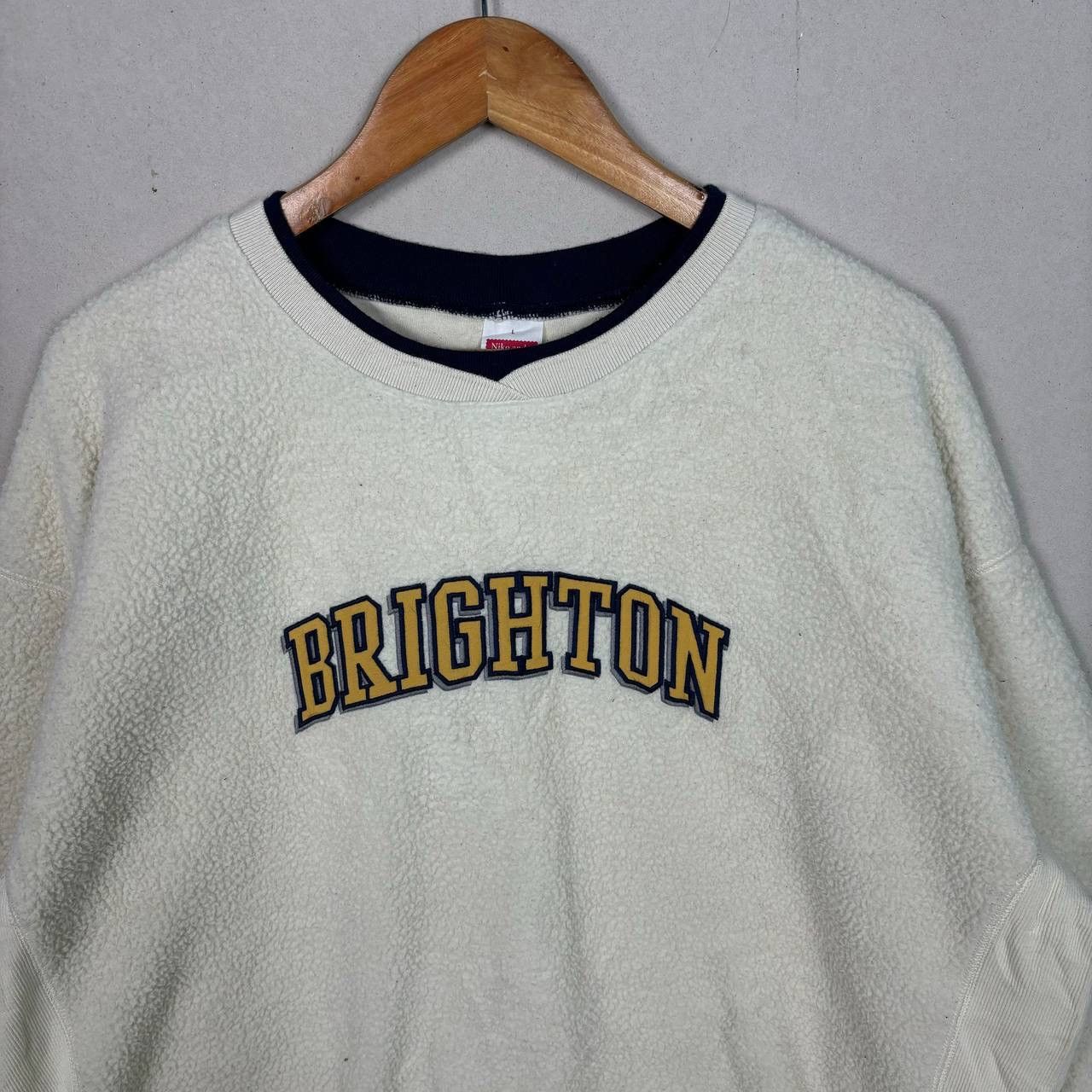 Japanese Brand Niko and… Brighton White Cream Fleece Sweatshirt Size US L / EU 52-54 / 3 - 4 Thumbnail