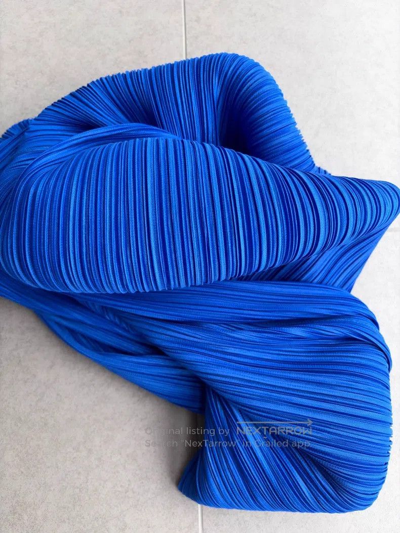 Issey Miyake Issey Miyake Ruffled Dress Royal Blue Size M / US 6-8 / IT 42-44 - 5 Thumbnail