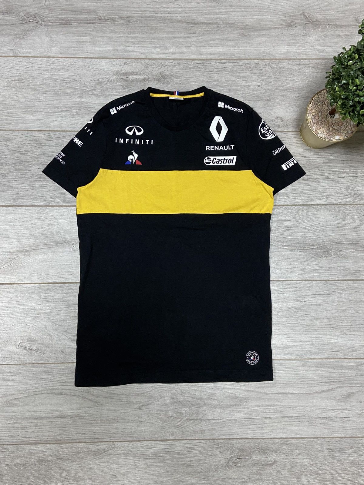 Le Coq Sportif Renault infinity pirelli RS vintage t-shirt Size US M / EU 48-50 / 2 - 1 Thumbnail