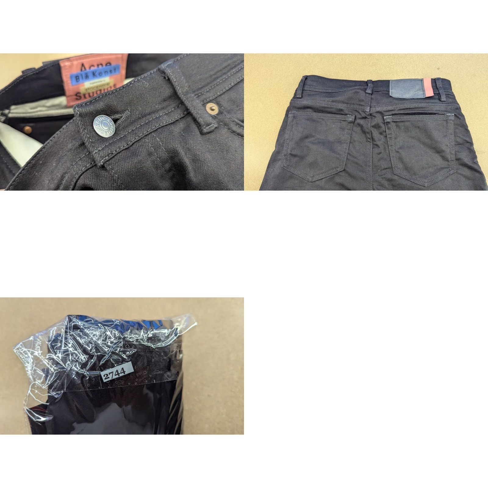 Acne Studios Acne Studios North Stay Womens Jeans W29 L29 Denim Straight Mid Rise Black Size 24" / US 00 / IT 34 - 11 Thumbnail