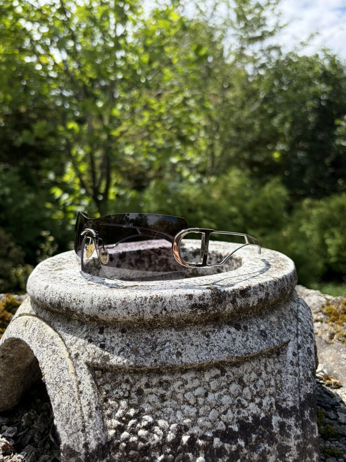 Dior Christian Dior Diorly 2 Y2K Shield Sunglasses Galliano Era