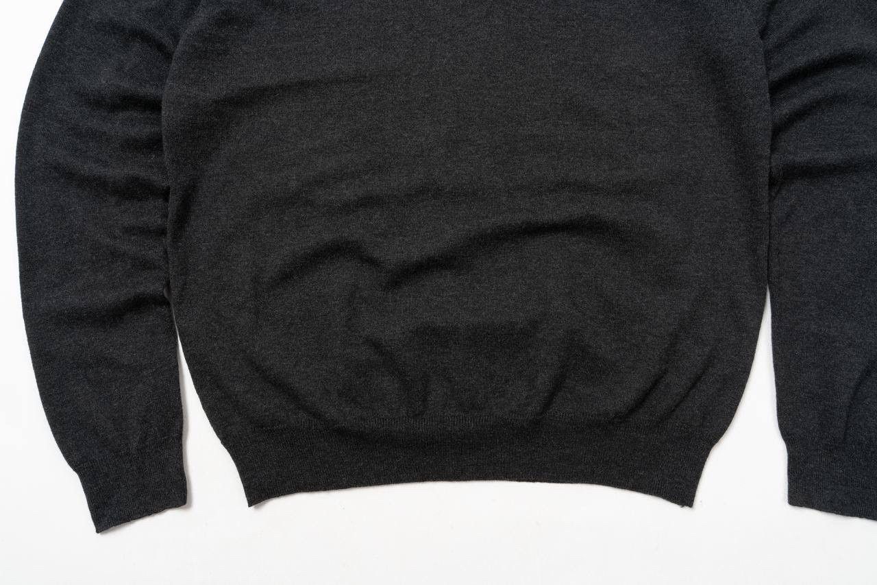 Gant 🔵GANT Wool Cotton blend V-Neck Sweater Jumper Gray Melange Size US XL / EU 56 / 4 - 5 Thumbnail