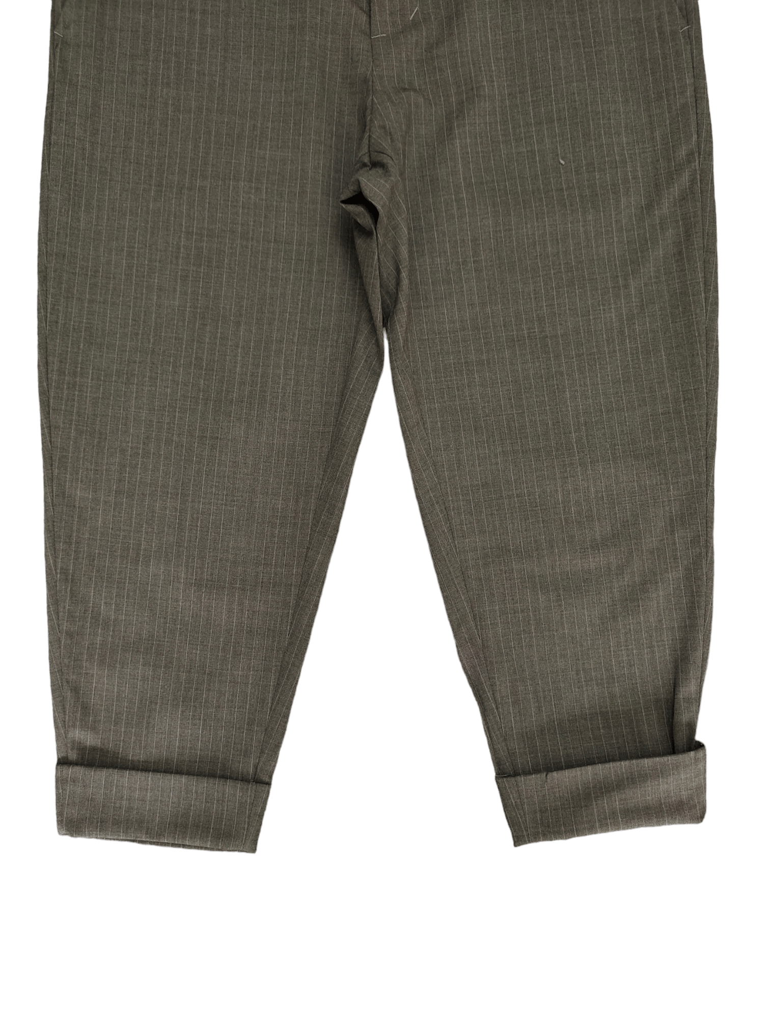 Isamu Katayama Backlash Japanese Brand Kahki Pin Striped 3Q Trouser Pants Size US 32 / EU 48 - 4 Thumbnail