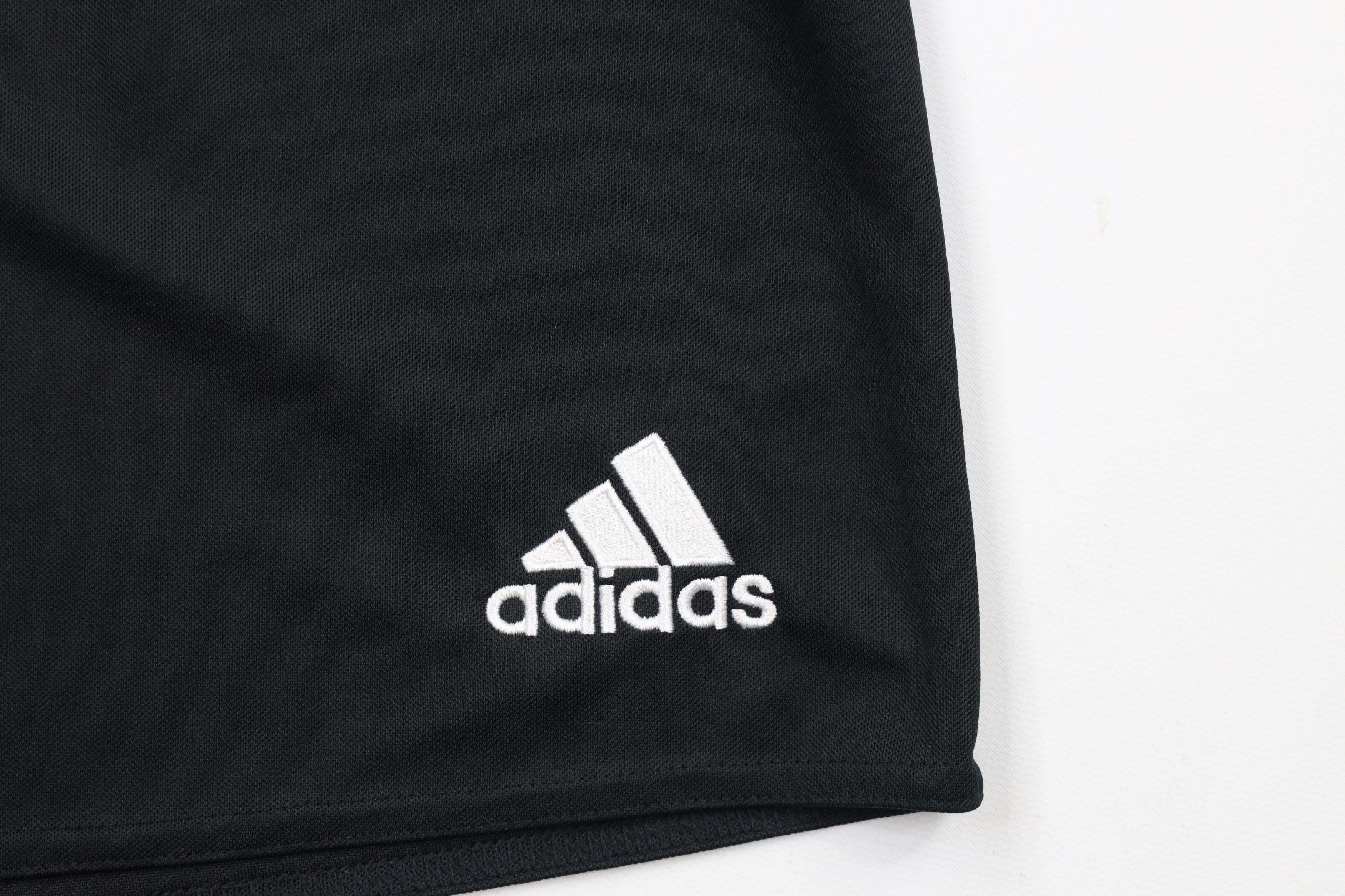 Adidas × Vintage Vintage Adidas Spell Out Running Jogging Soccer Shorts Black Size US 32 / EU 48 - 5 Thumbnail
