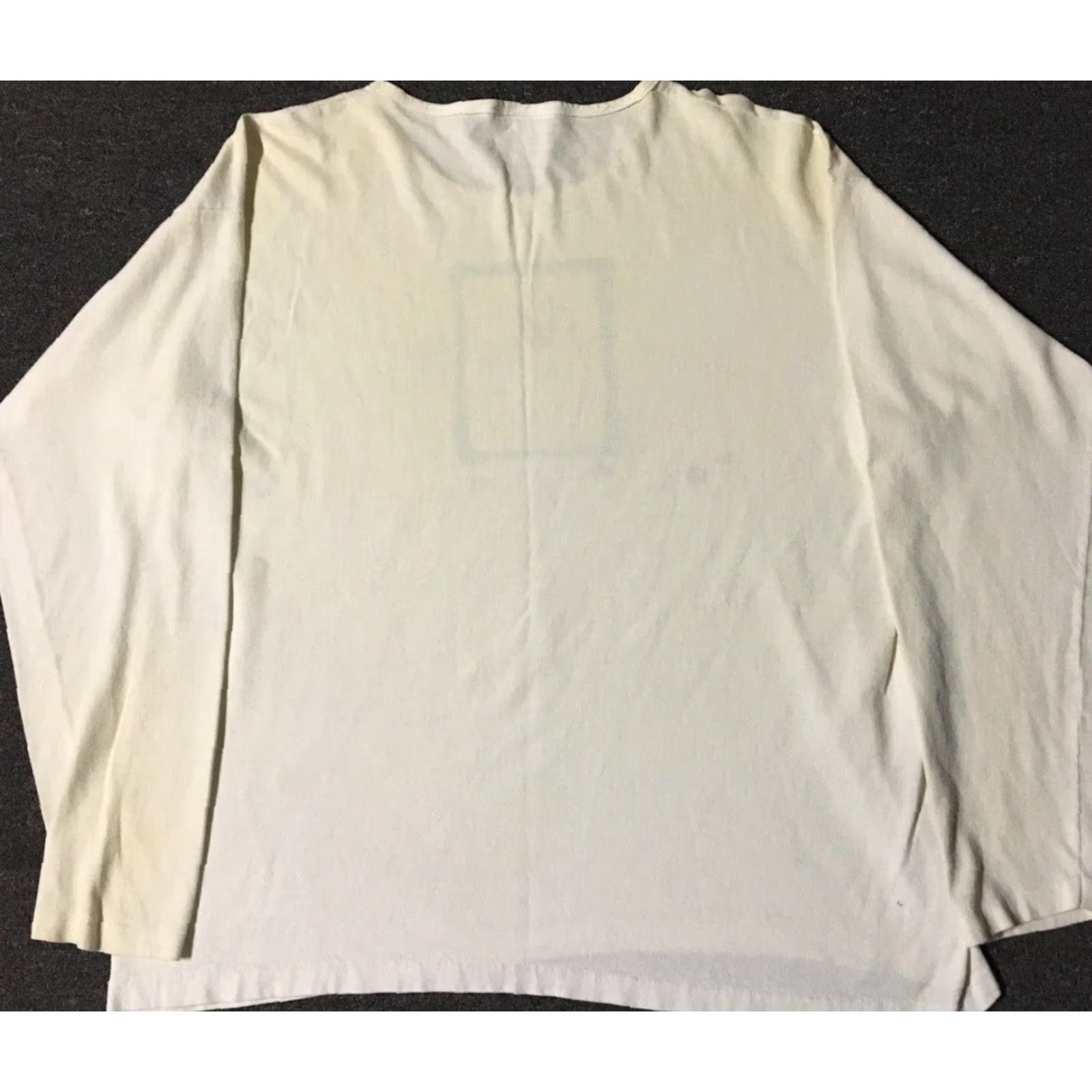 Vintage Vtg 90s Byrkit Abstract Dog Faded Shirt M USA Single Stitch Long Sleeve T-Shirt Men White Austin 80s Nature Animal Grunge Sports Beach Hawaii USA Size US M / EU 48-50 / 2 - 7 Thumbnail