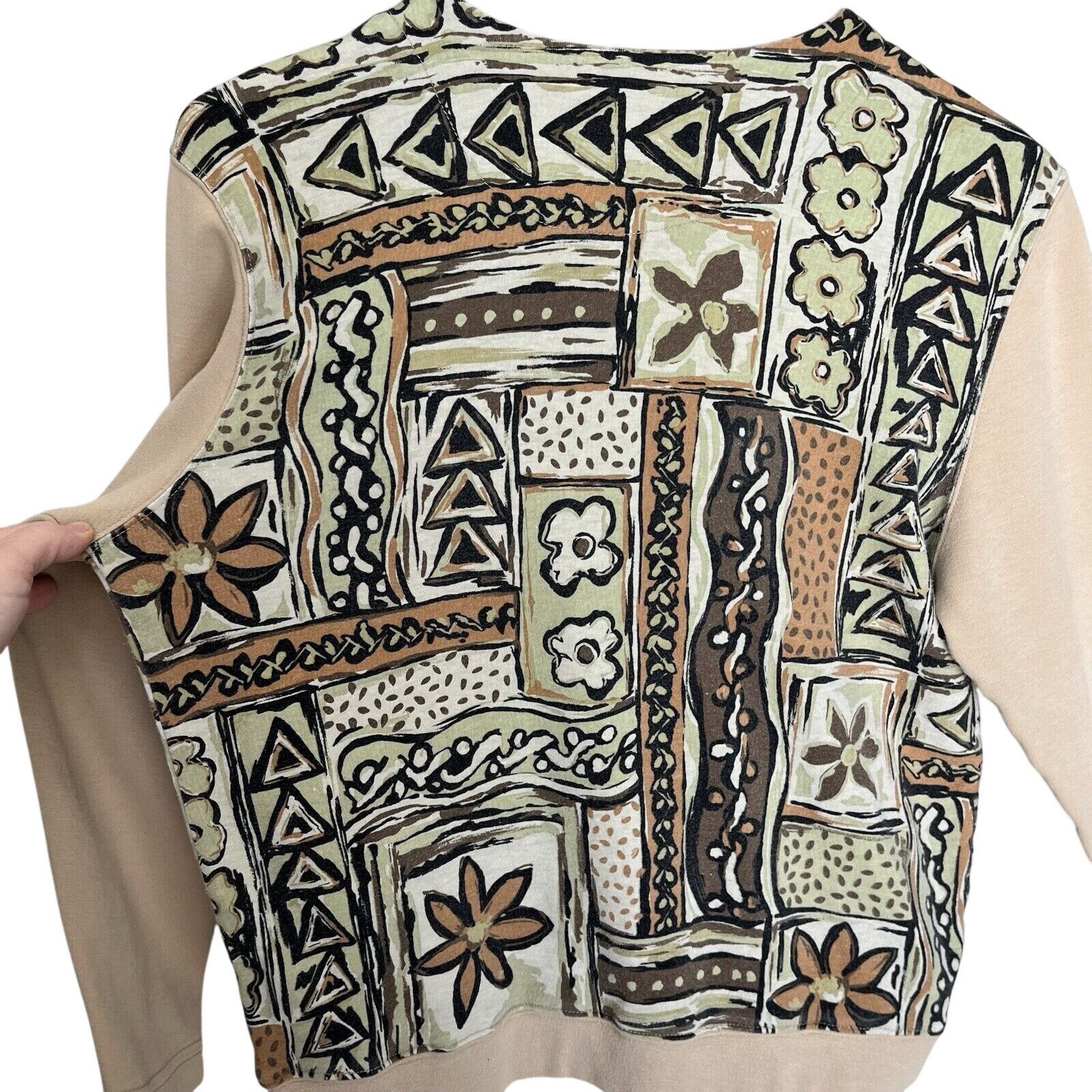 Vintage Vintage Faux Vest Long Sleeve Boho Floral Hippie Top Size S / US 4 / IT 40 - 5 Thumbnail