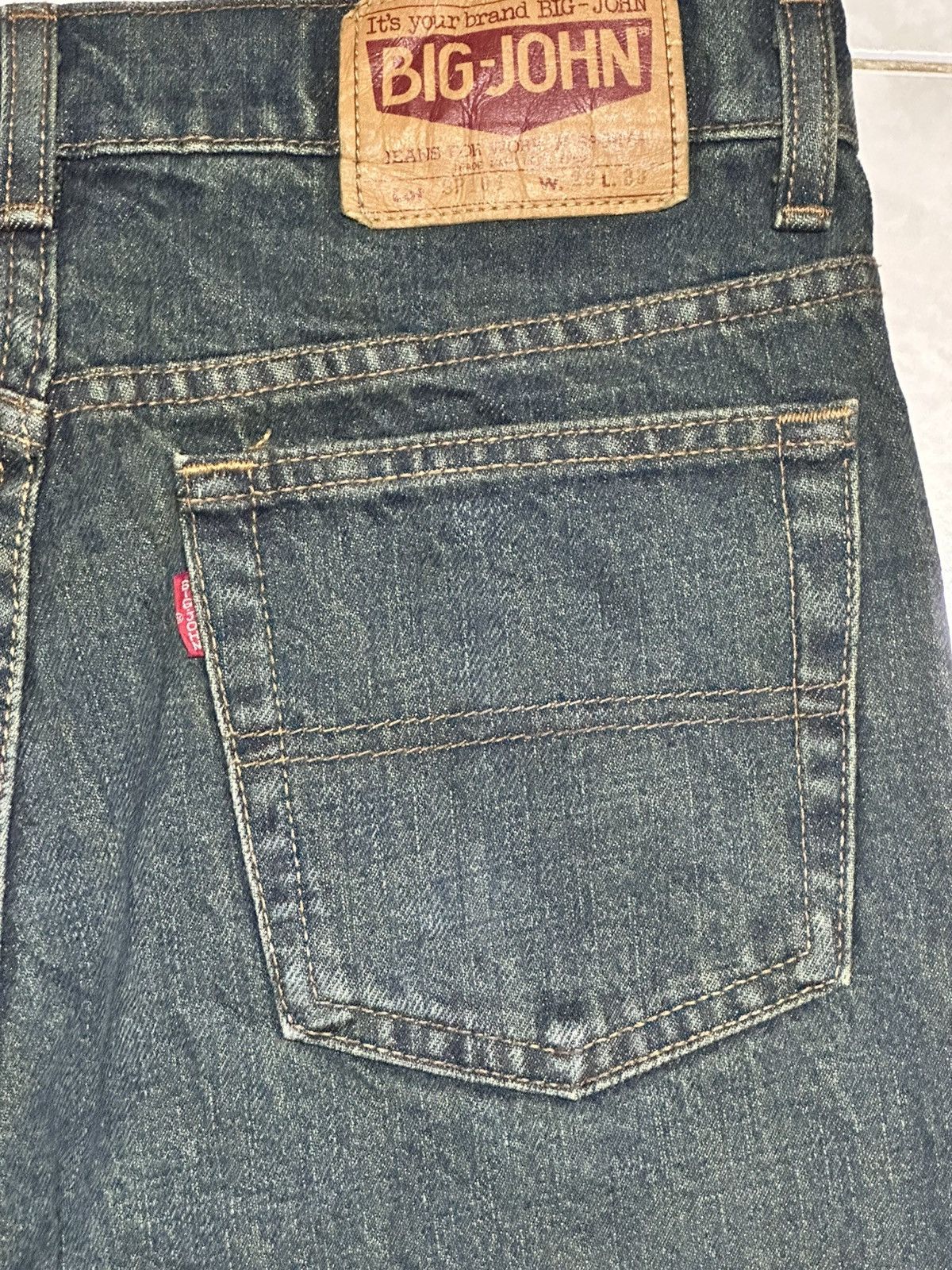 Big John Big John Vintage Straight Loose Style With Mudwash Size US 29 - 7 Thumbnail
