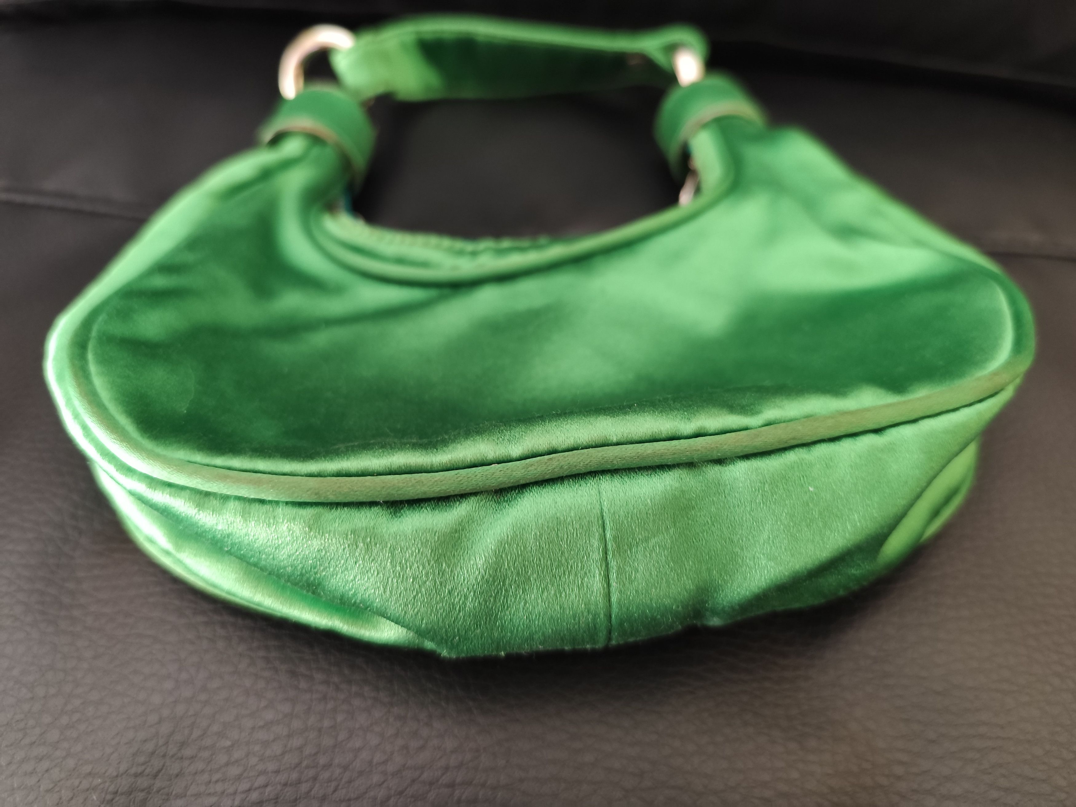 Chloe × Phoebe Philo × Vintage Chloe Vintage Green Satin Bracelet Bag - Phoebe Philo 2000s Size ONE SIZE - 8 Thumbnail
