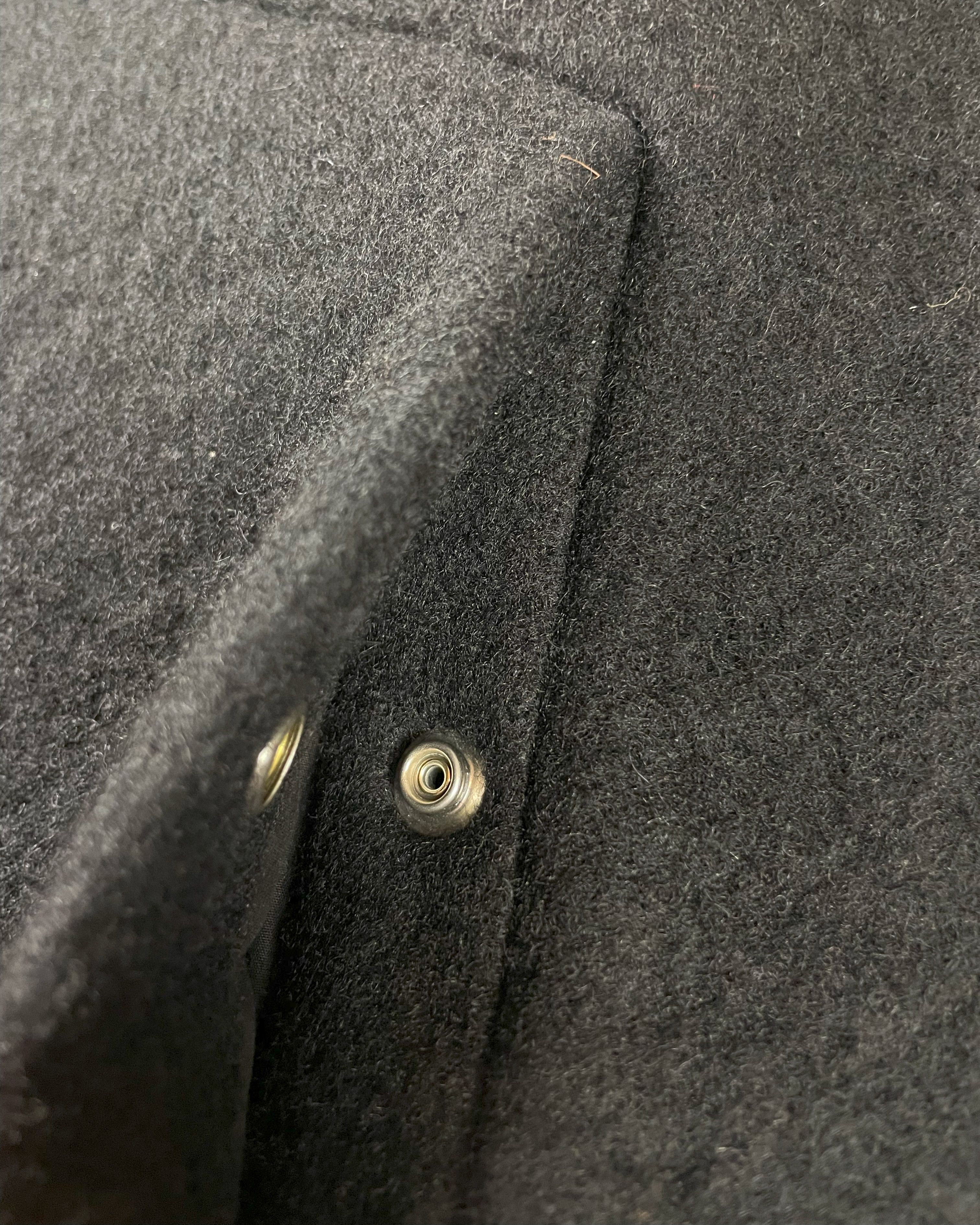 Rick Owens RUNWAY EDFU FLIGHT JACKET FW23 LUXOR BLACK FELTED WOOL Size US M / EU 48-50 / 2 - 7 Thumbnail
