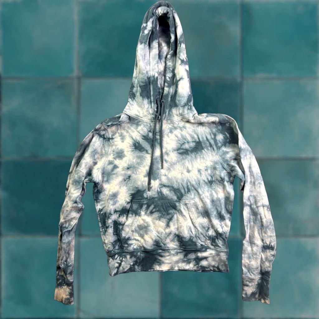 Athleta Athleta Hoodie Womens Small Blue Tie Dye Long Sleeve Cotton Blend Pullover Size S / US 4 / IT 40 - 1 Thumbnail