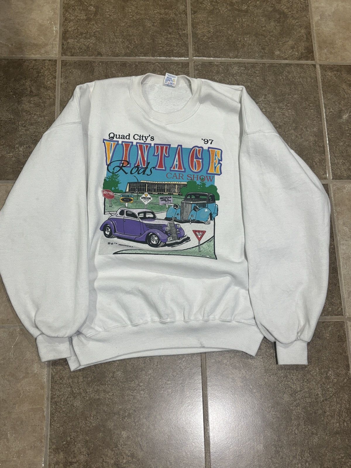 Jerzees × Vintage 1997 Vintage Car Sweater Size US XXL / EU 58 / 5 - 1 Thumbnail