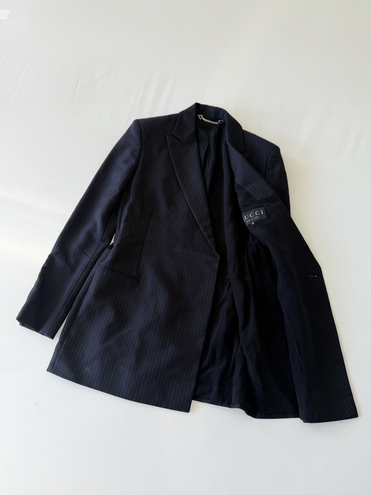 Gucci Gucci by Tom Ford Fall/Winter 1997 Pinstripe Blazer & Pants Size XS / US 0-2 / IT 36-38 - 5 Thumbnail