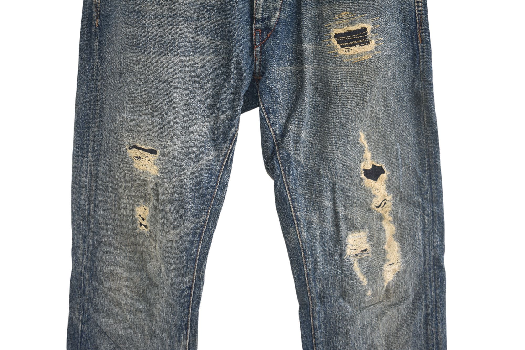 Jean × Tommy Hilfiger × Vintage RARE 🔥 Tommy Hilfiger Distress Denim W32 Size US 32 / EU 48 - 2 Thumbnail
