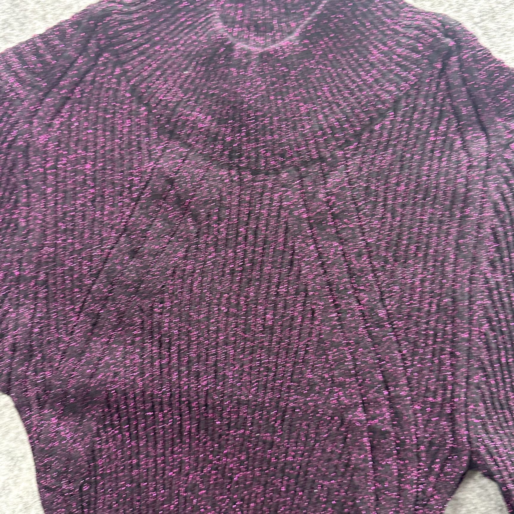 Topshop Topshop Sweater Womens XS UK 6 Metallic Knit Long Sleeve Mock Neck Shimmer Pullo Size XS / US 0-2 / IT 36-38 - 4 Thumbnail