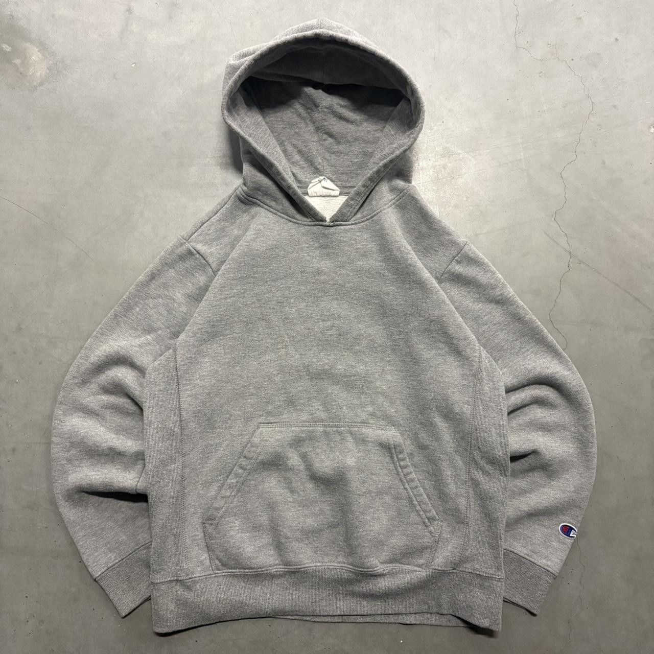 Champion Crazy Vintage Y2K/2000s Blank Champion Minimalist Grey Hoodie! Size US S / EU 44-46 / 1 - 1 Thumbnail