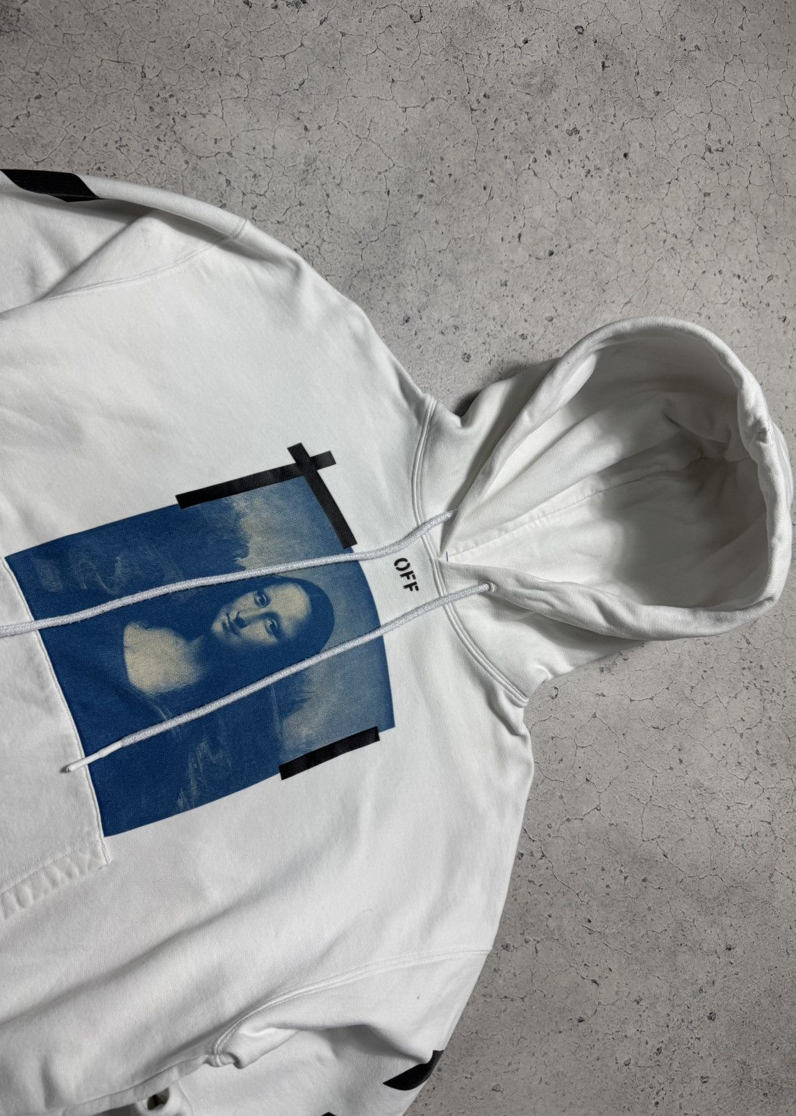 Off-White Off-White Mona Lisa Luxury Big Logo Hoodie White Size XS Size US XS / EU 42 / 0 - 5 Thumbnail