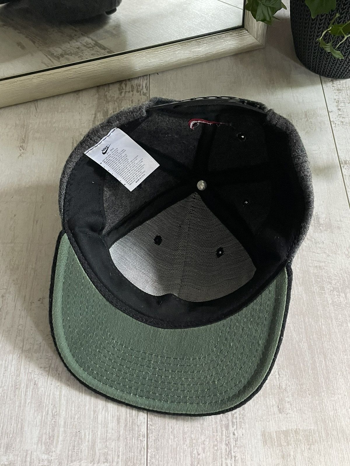 Nike × Vintage Vintage Nike 90’s Wool Hat Cap Teddy Logo Made In USA Size ONE SIZE - 6 Thumbnail