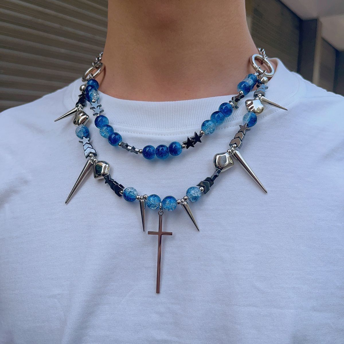 Japanese Brand × Jewelry Handmade Starry Sky Beaded Necklace Size ONE SIZE - 3 Thumbnail