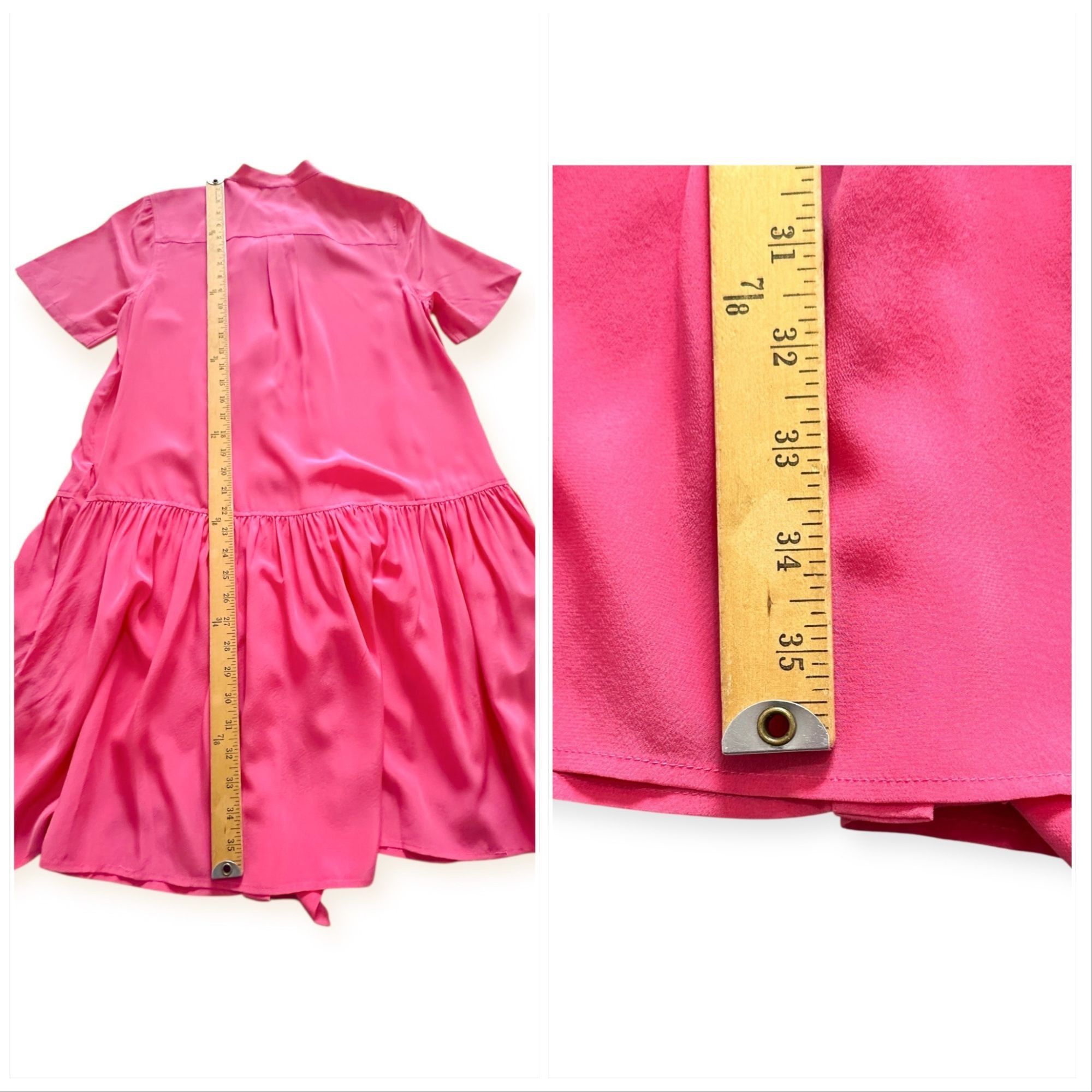 Ulla Johnson ULLA JOHNSON Adalyn Silk Mini Dress, Pink, Size 4, New with Size S / US 4 / IT 40 - 15 Thumbnail