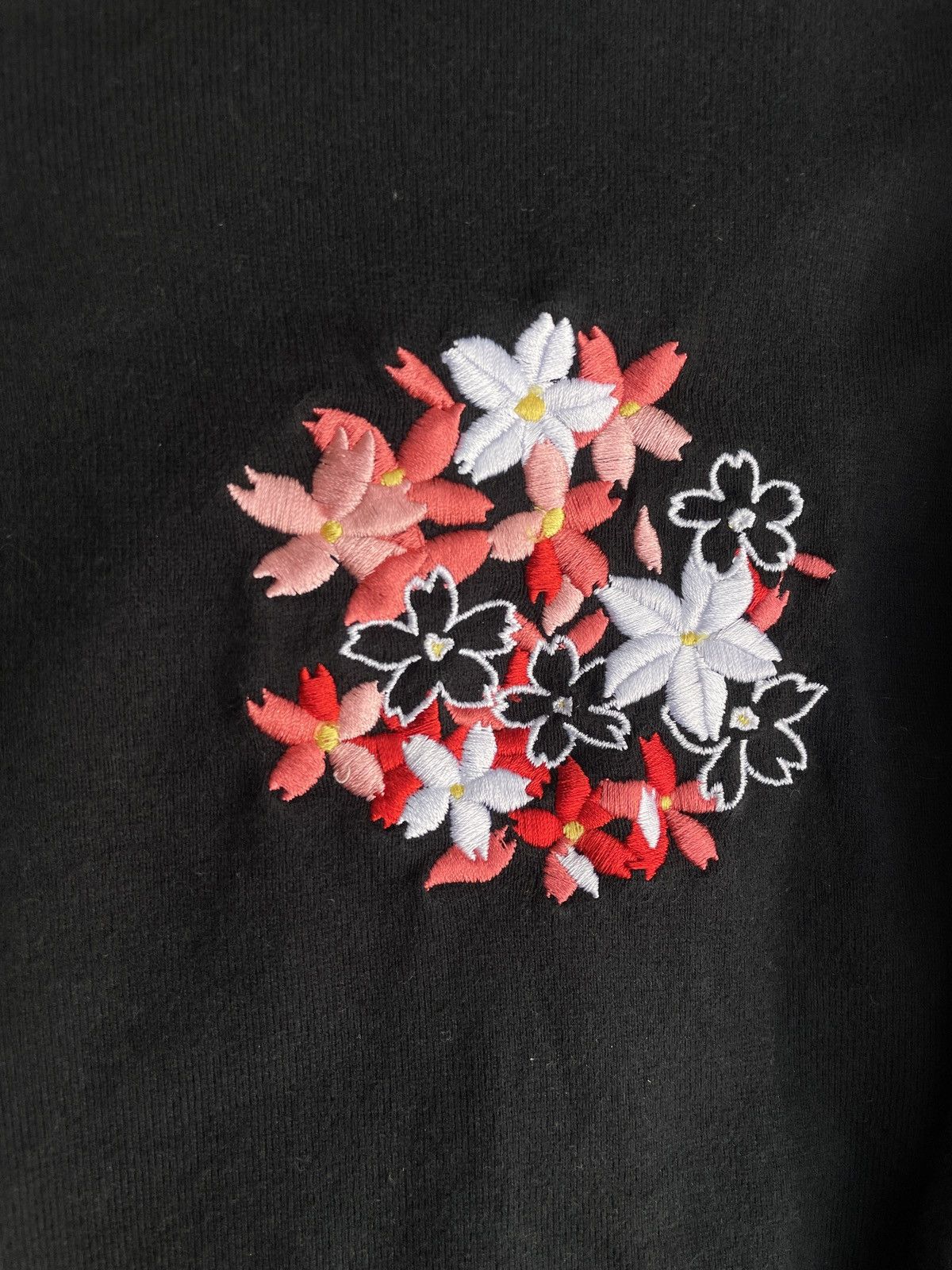 If Six Was Nine 2000s Japanese Skajan Sakura Embroidery Long Sleeve Tee Size US M / EU 48-50 / 2 - 6 Thumbnail