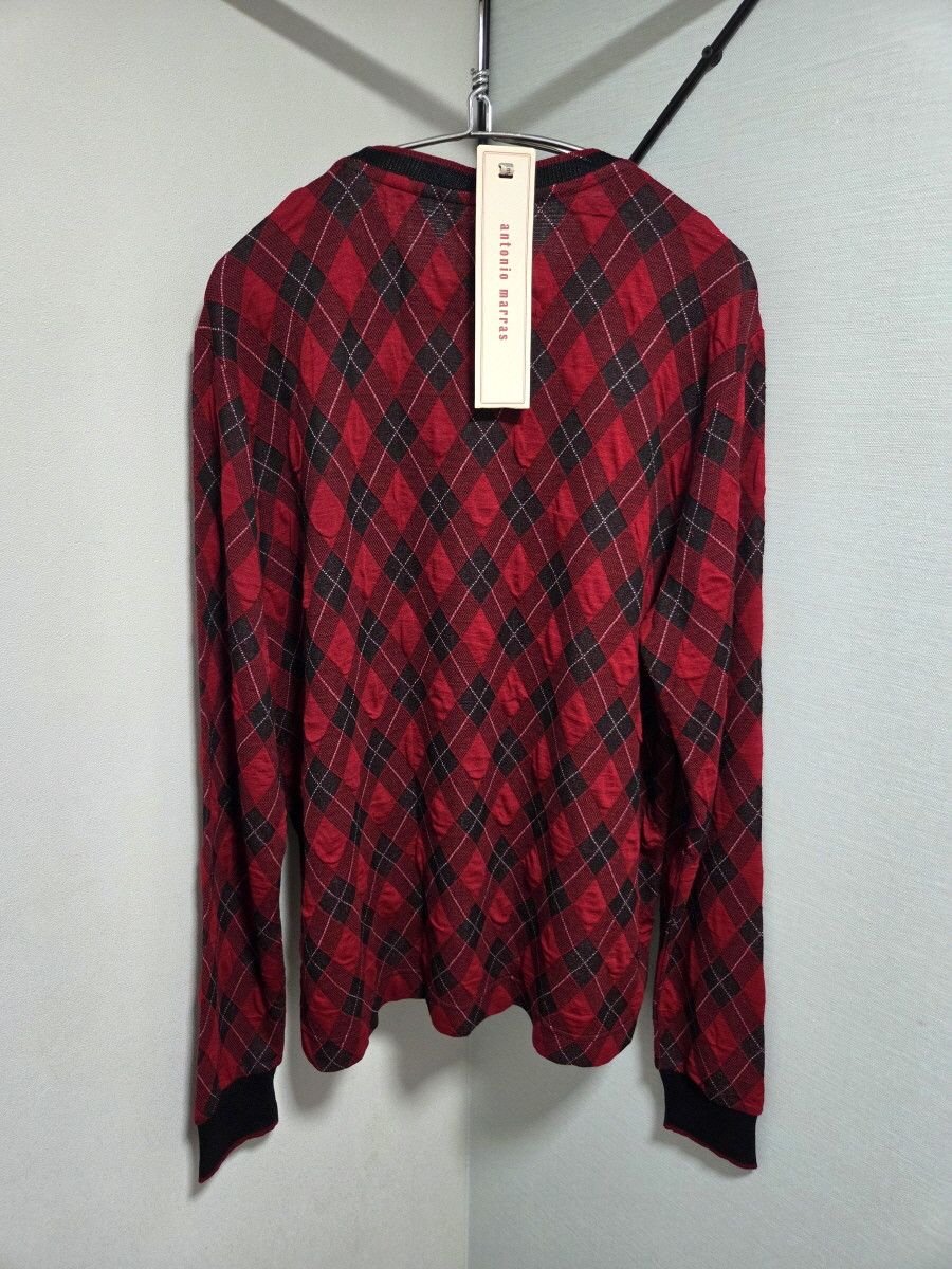 Antonio Marras Antonio Marras 레드 아가일패턴 비스코사 knit Size M / US 6-8 / IT 42-44 - 6 Thumbnail