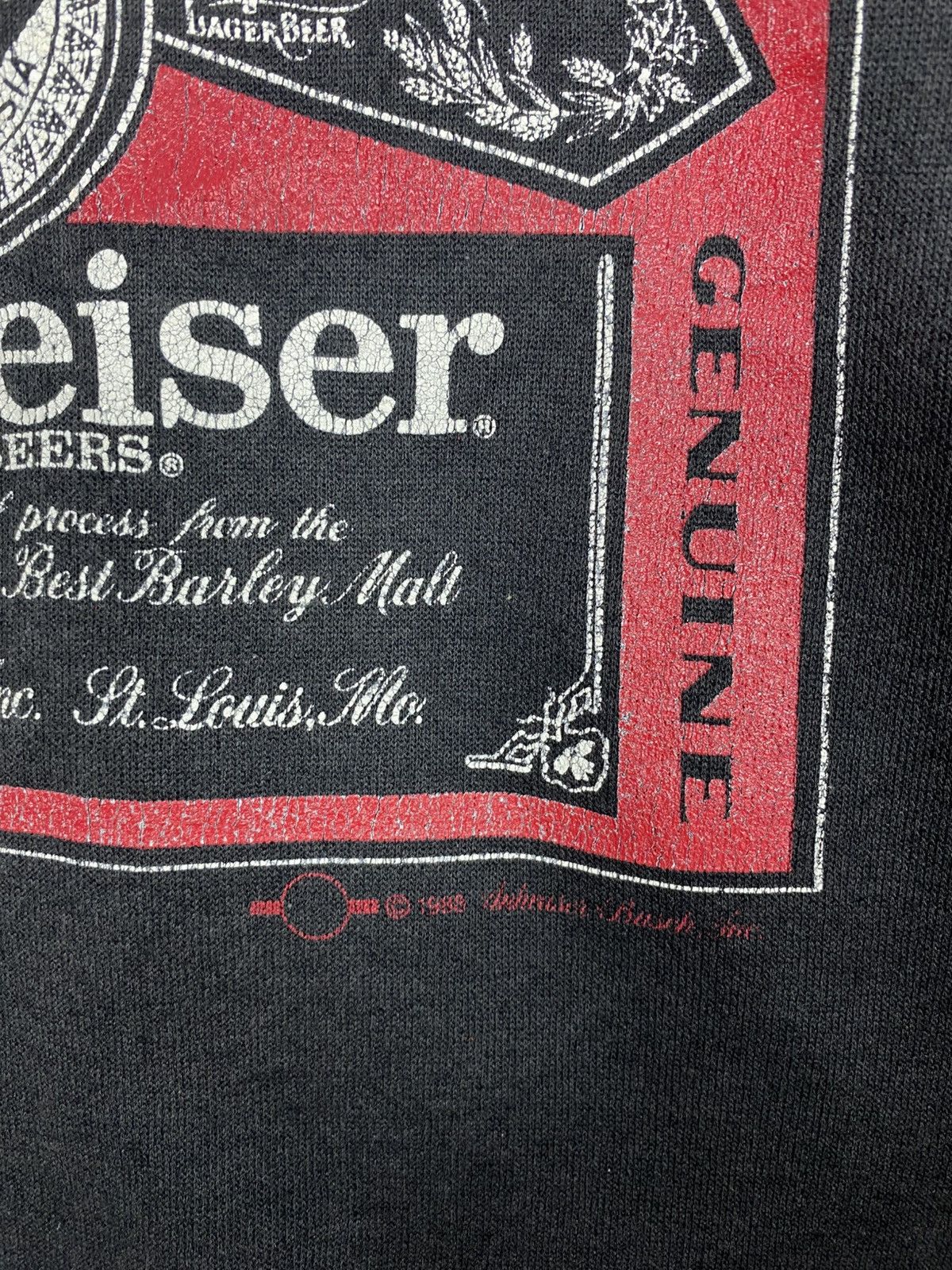 Budweiser Rare‼️ Vintage Budweiser Big Logo Made in Usa Size US M / EU 48-50 / 2 - 7 Thumbnail