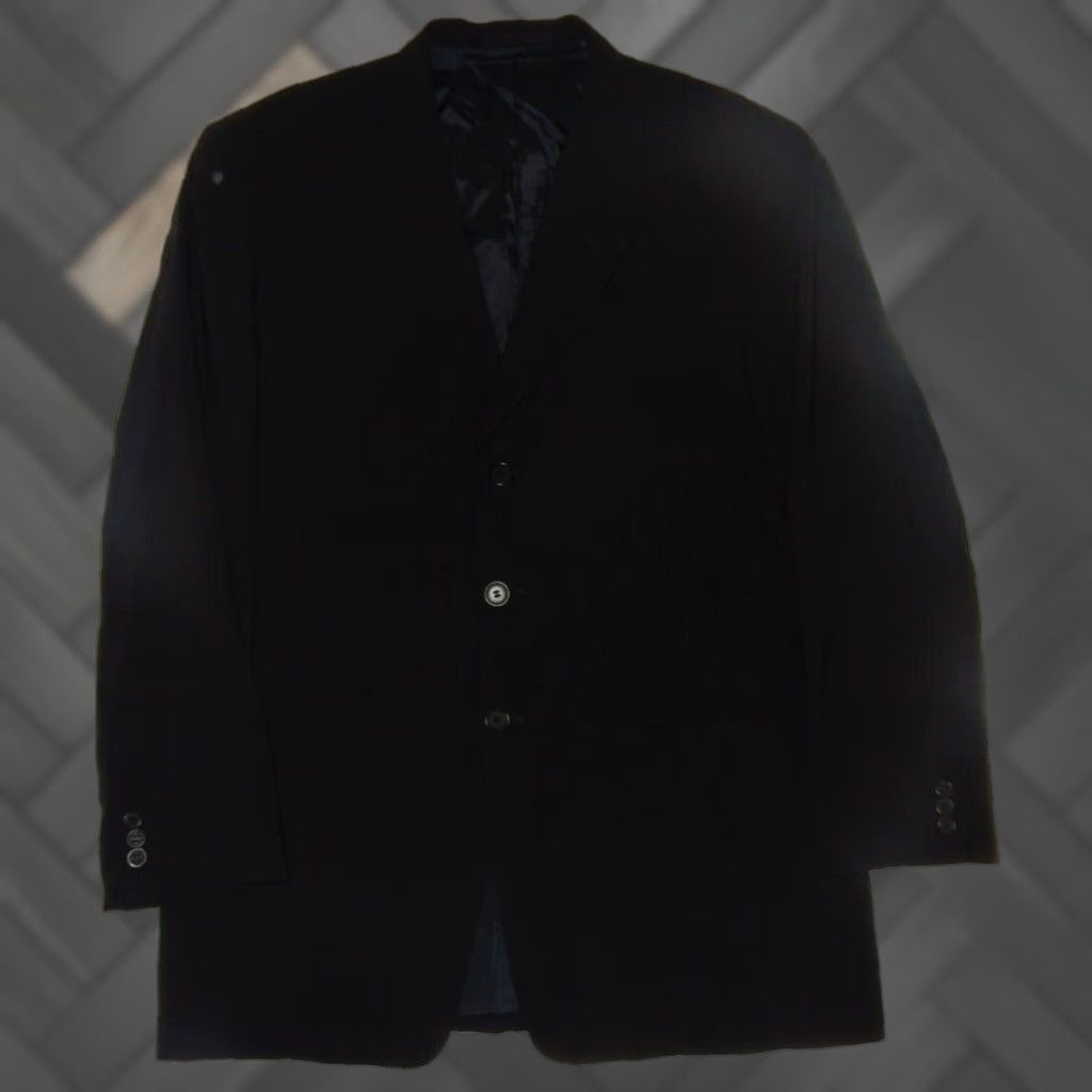 Armani Collezioni Mens Blazer Sport Coat Dark Gray Size 42L Wool